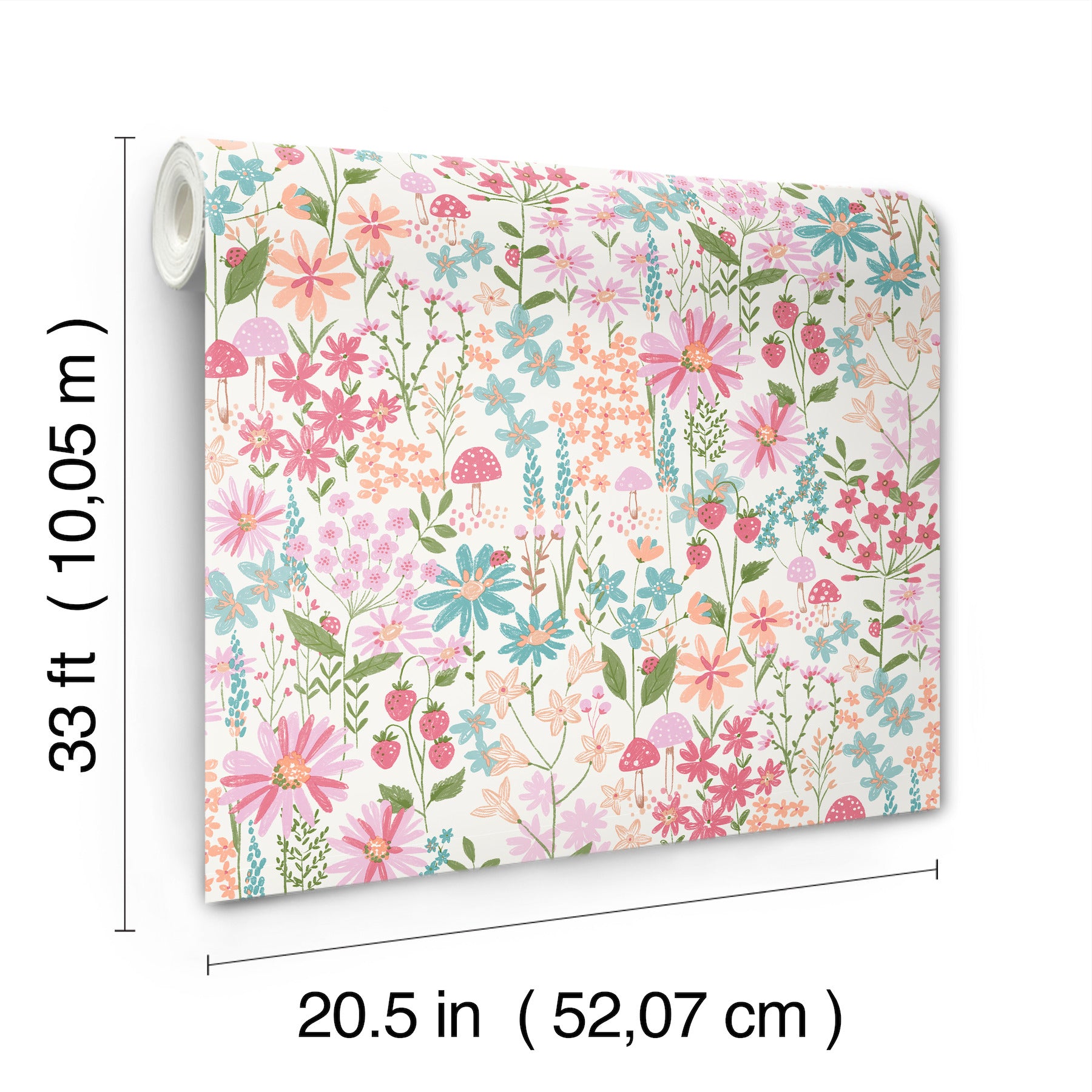 flower-garden-pink-blossoms-wallpaper-york-wallcoverings-4203-27561 - York Wallpaper Wallpaper
