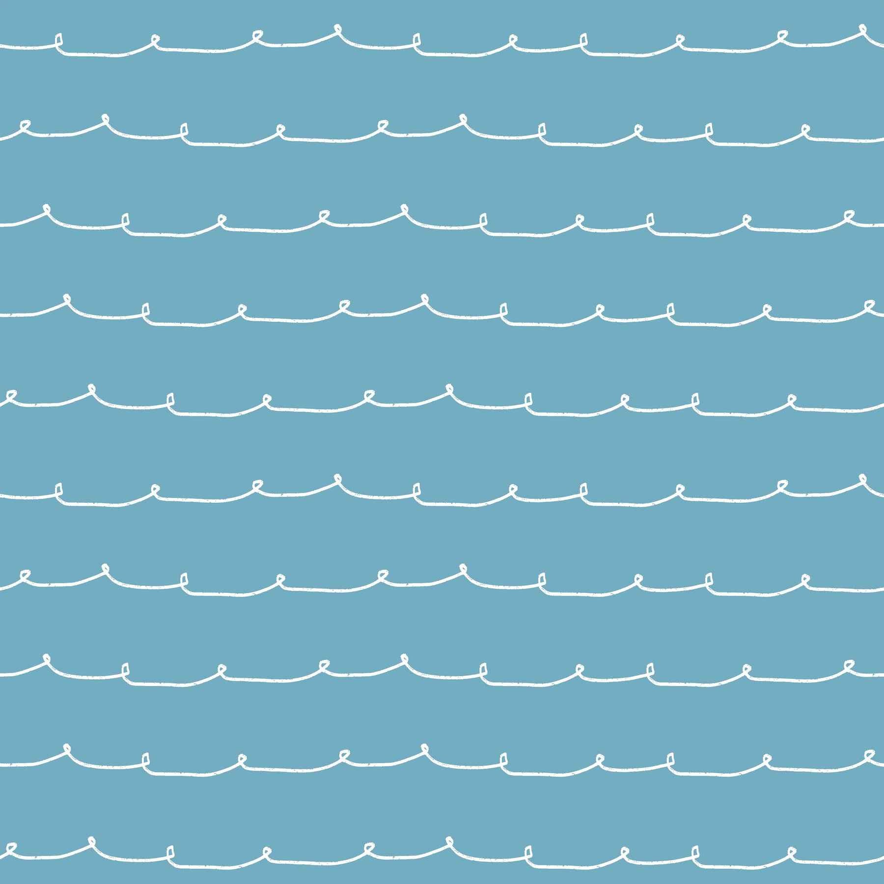 Wiggle Line Blue Stripe Wallpaper - York Wallcoverings - 4203-27572