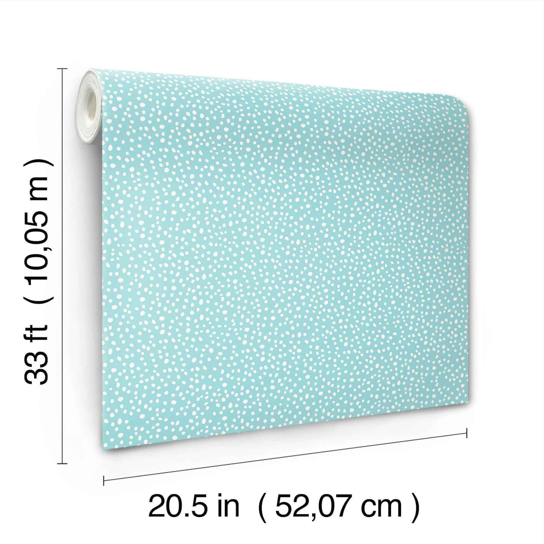 Dotty Light Blue Petite Polka Dot Wallpaper - York Wallcoverings - 4203-27580 - York Wallcoverings Wallpaper