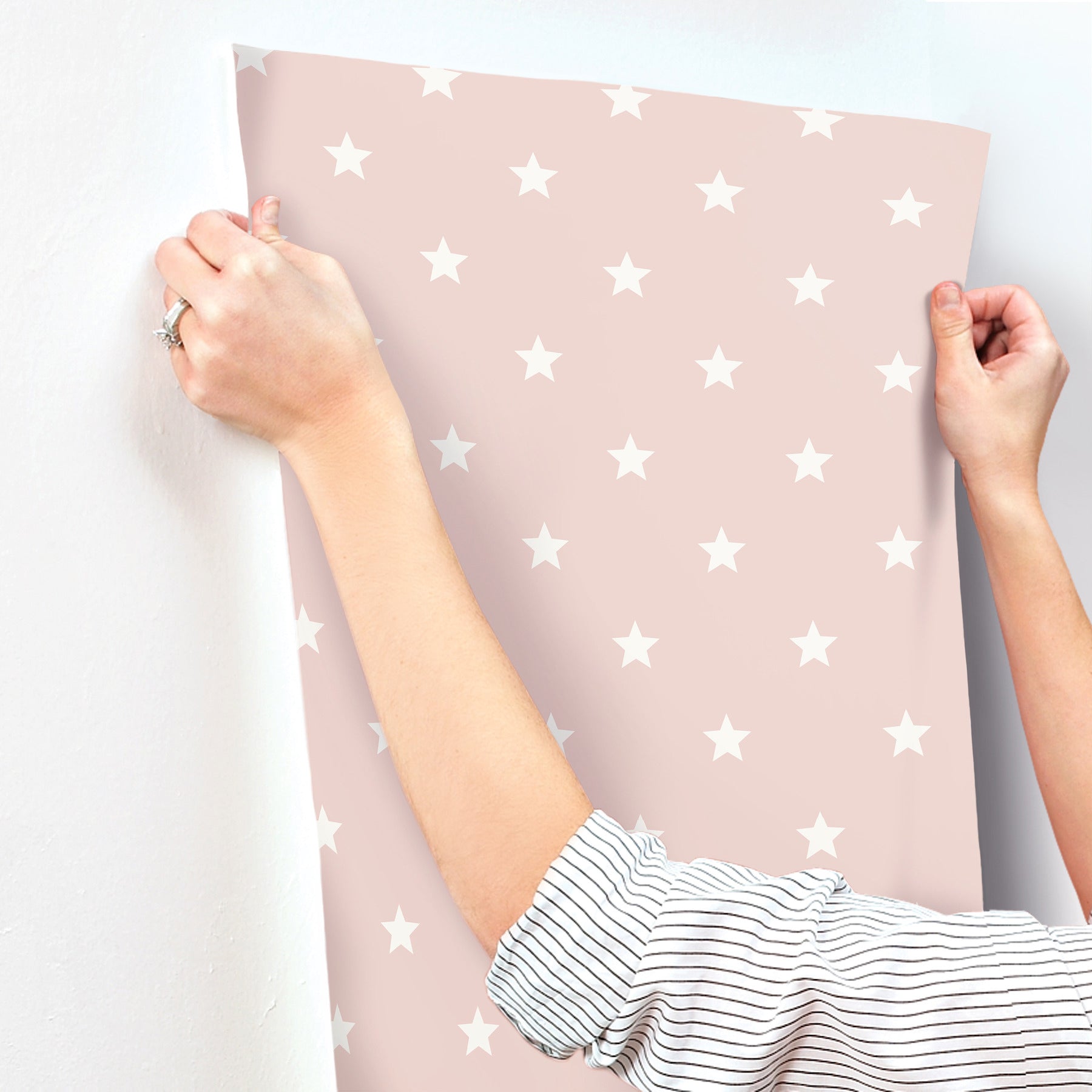 starry-motif-pink-geometric-wallpaper-york-wallcoverings-4203-27582 - York Wallpaper Wallpaper