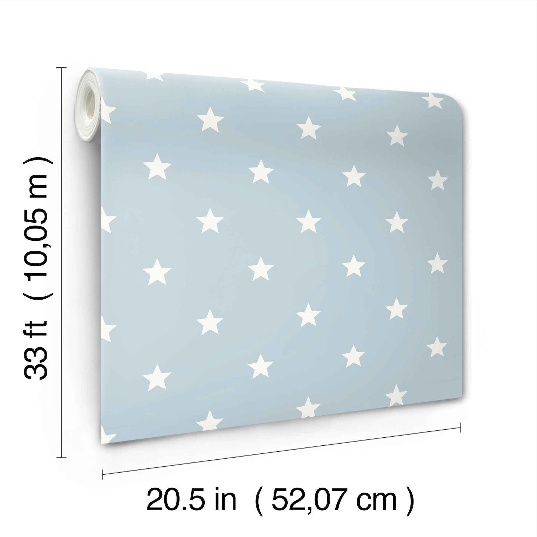 Starry Motif Light Blue Geometric Wallpaper - York Wallcoverings - 4203-27583 - York Wallcoverings Wallpaper