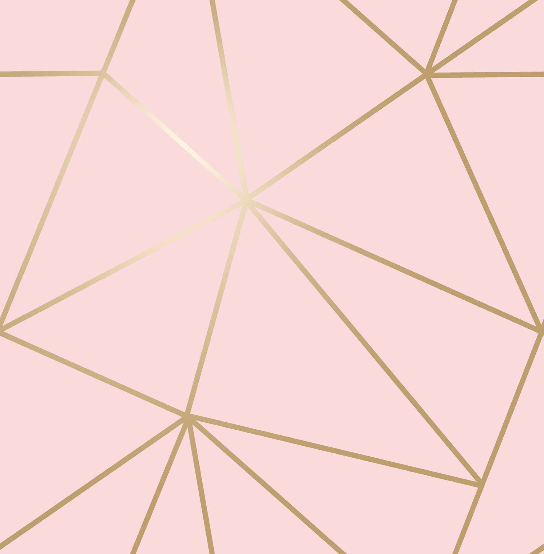 Metallic Geo Pink Triangles Wallpaper - York Wallcoverings - 4203-27585