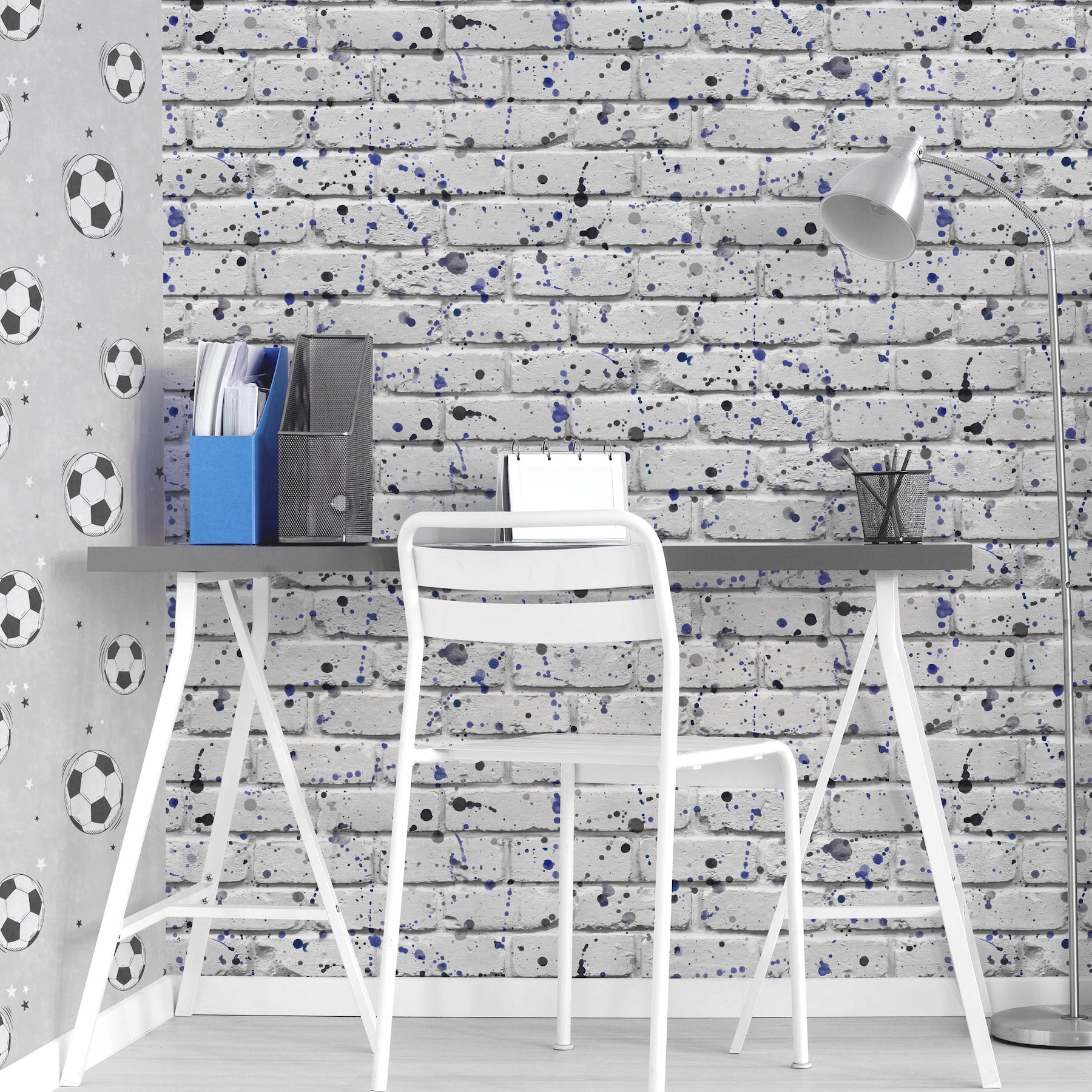 splatter-wall-grey-abstract-wallpaper-york-wallcoverings-4203-27589 - York Wallcoverings Wallpaper