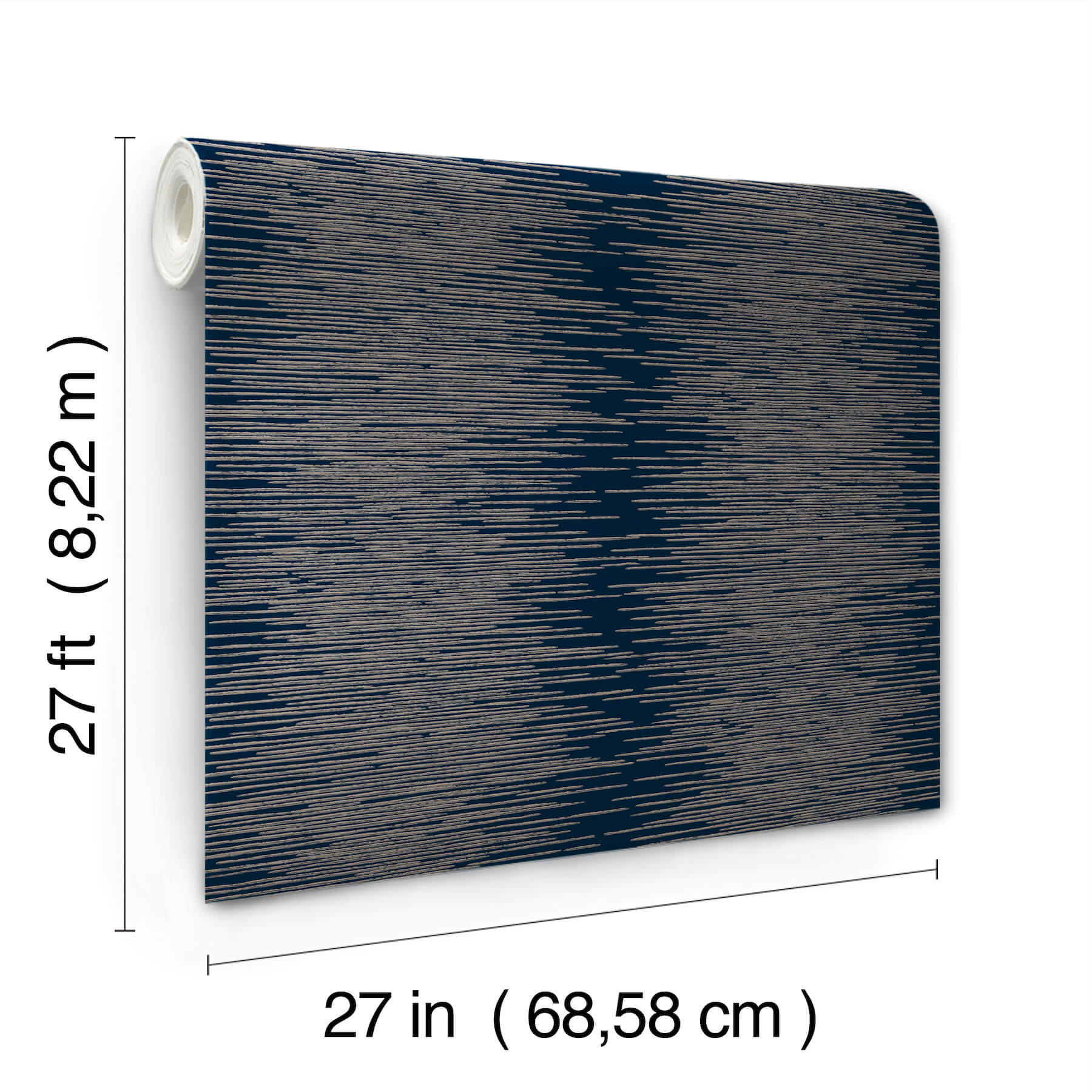operetta-navy-metallic-columns-wallpaper-york-wallcoverings-vr1503 - York Wallcoverings Wallpaper