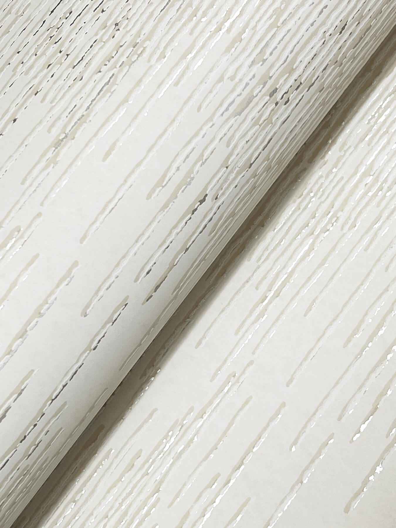 Operetta Ivory Metallic Columns Wallpaper - York Wallcoverings - VR1504 - York Wallcoverings Wallpaper