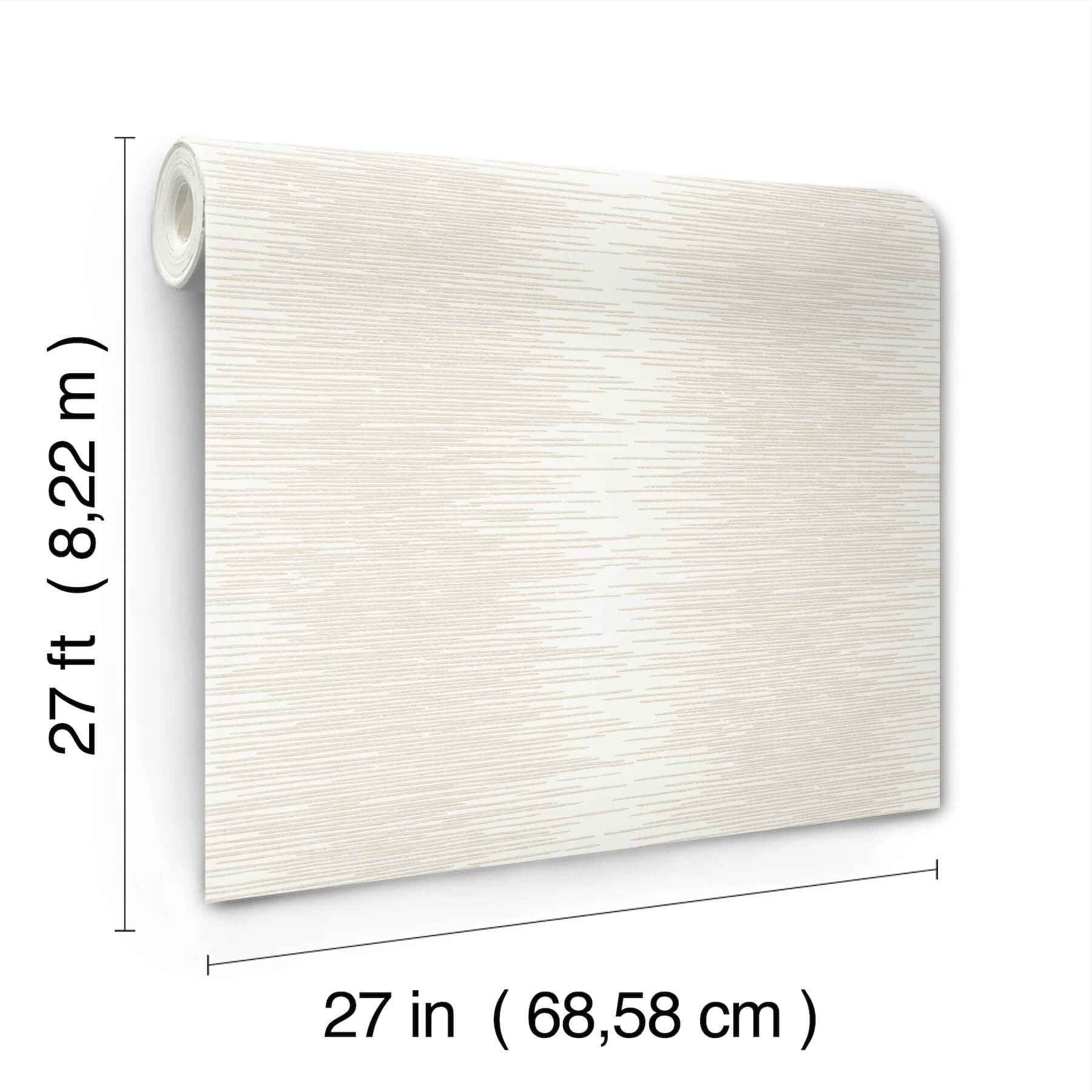 Operetta White Metallic Columns Wallpaper - York Wallcoverings - VR1506 - York Wallcoverings Wallpaper