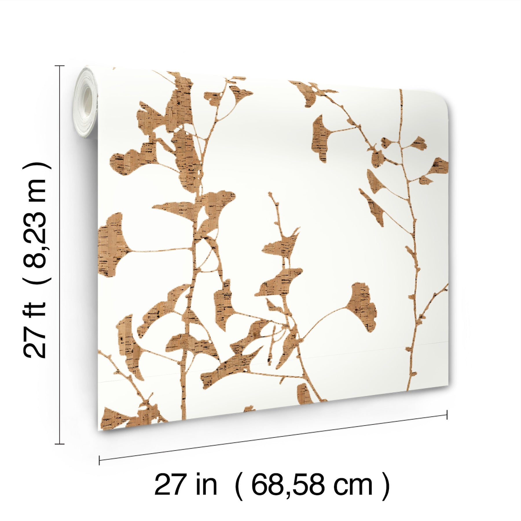 ginkgo-silhouette-light-brown-cork-wallpaper-york-wallcoverings-vr1509