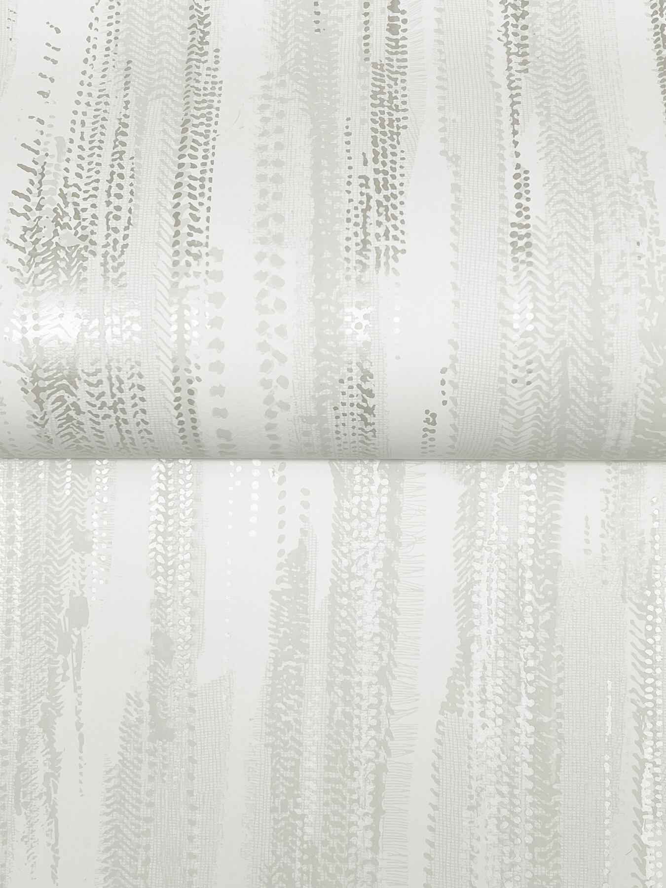 Tribeca White Texture Stripe Wallpaper - York Wallcoverings - VR1522 - York Wallcoverings Wallpaper