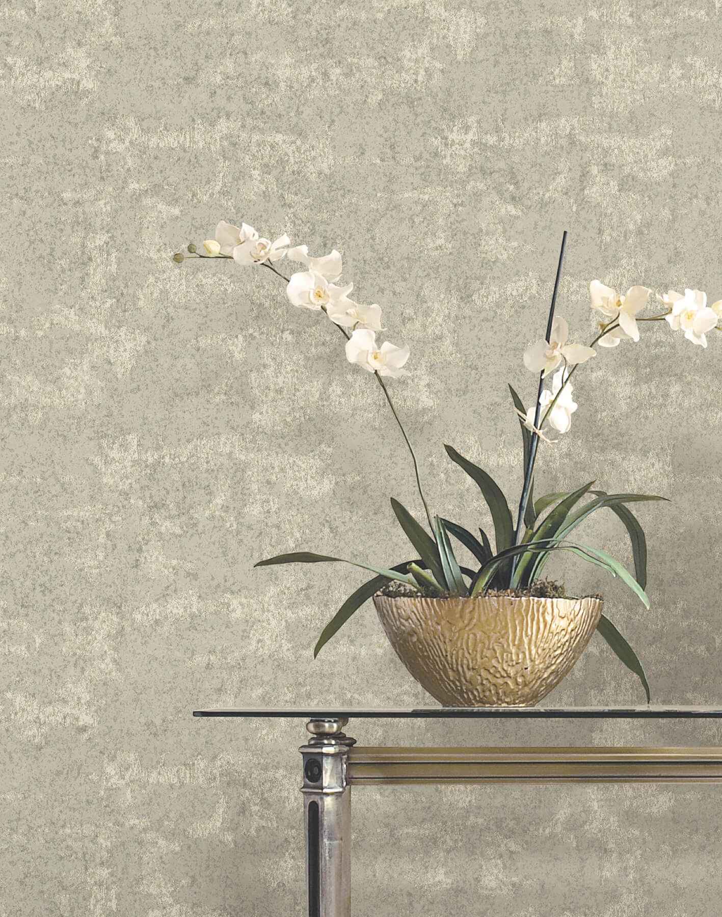 Crystal Cloud Taupe Beaded Wallpaper - York Wallcoverings - VR1542 - York Wallcoverings Wallpaper