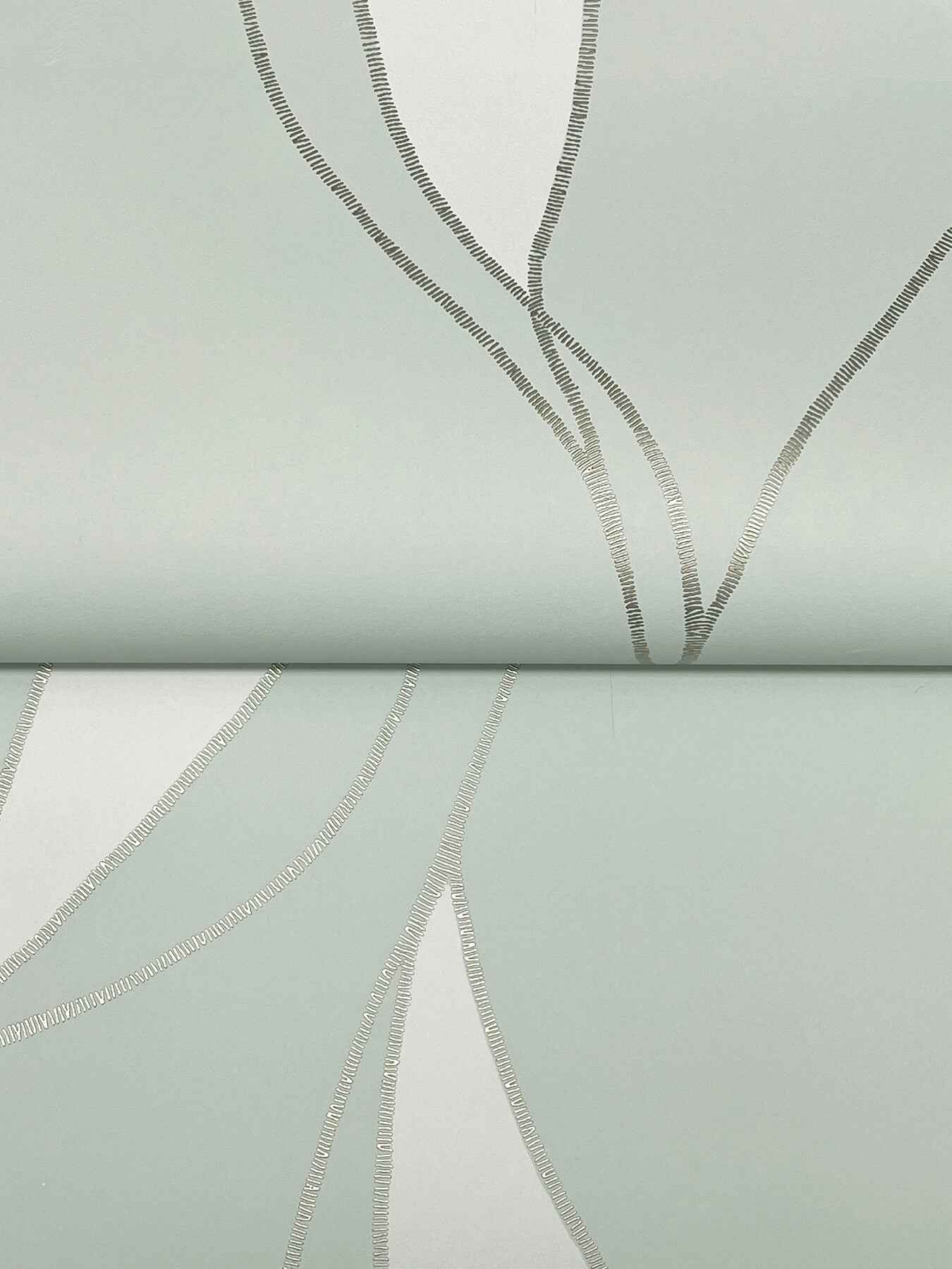 Society Hill Mint Abstract Leaf Wallpaper - York Wallcoverings - VR1547 - York Wallcoverings Wallpaper