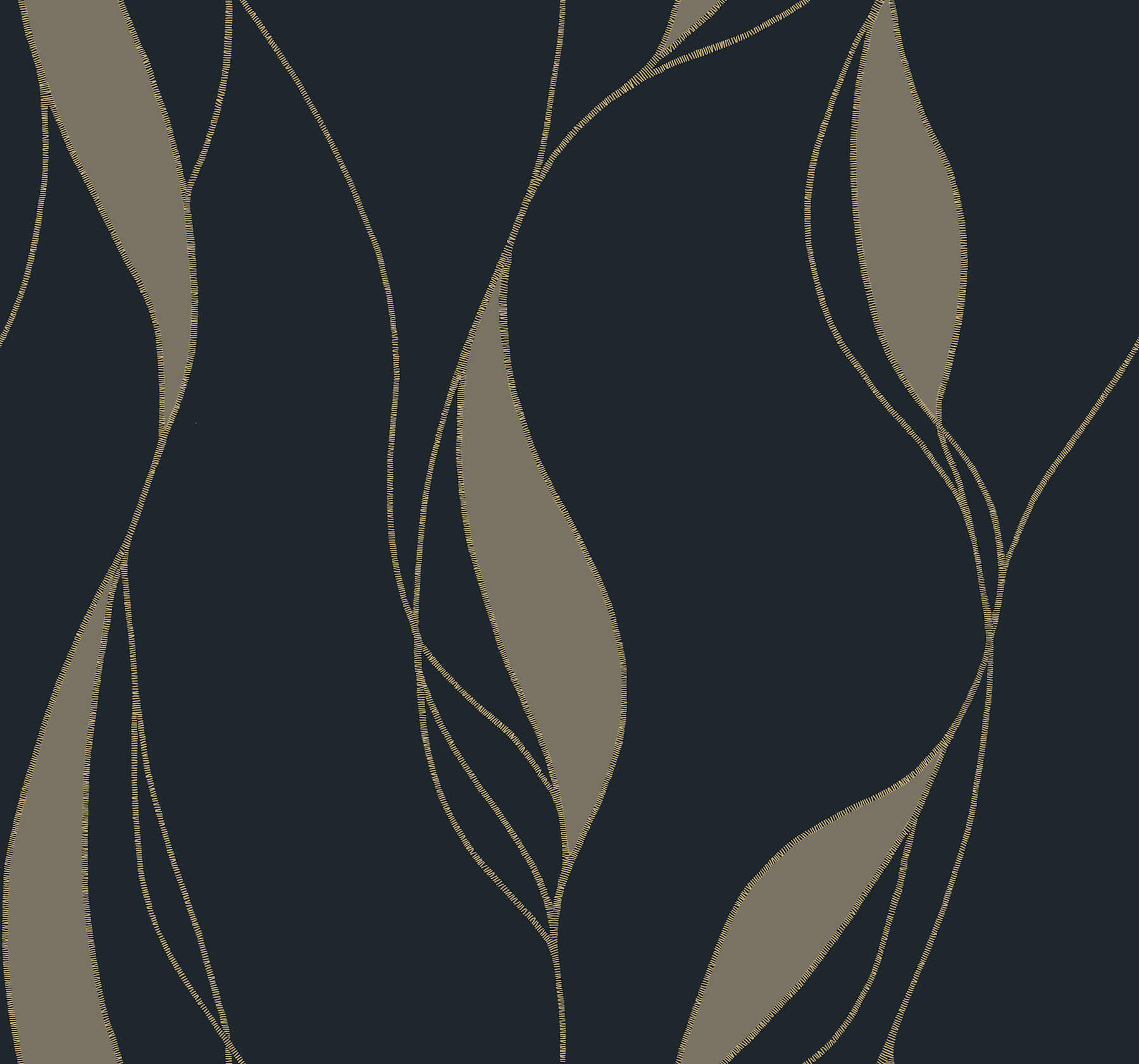 society-hill-black-abstract-leaf-wallpaper-york-wallcoverings-vr1549 - York Wallcoverings Wallpaper