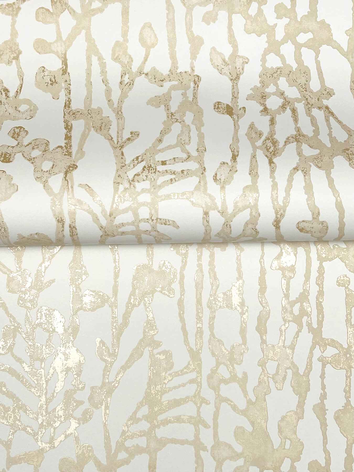 Filigree Gold Abstract Wallpaper - York Wallcoverings - VR1560 - York Wallcoverings Wallpaper