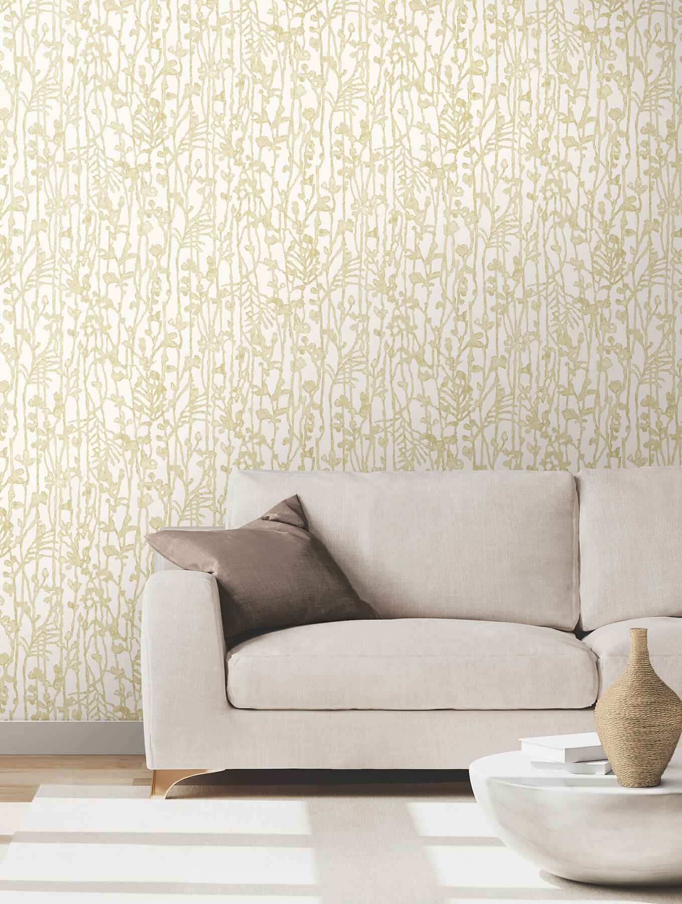 Filigree Gold Abstract Wallpaper - York Wallcoverings - VR1560 - York Wallcoverings Wallpaper