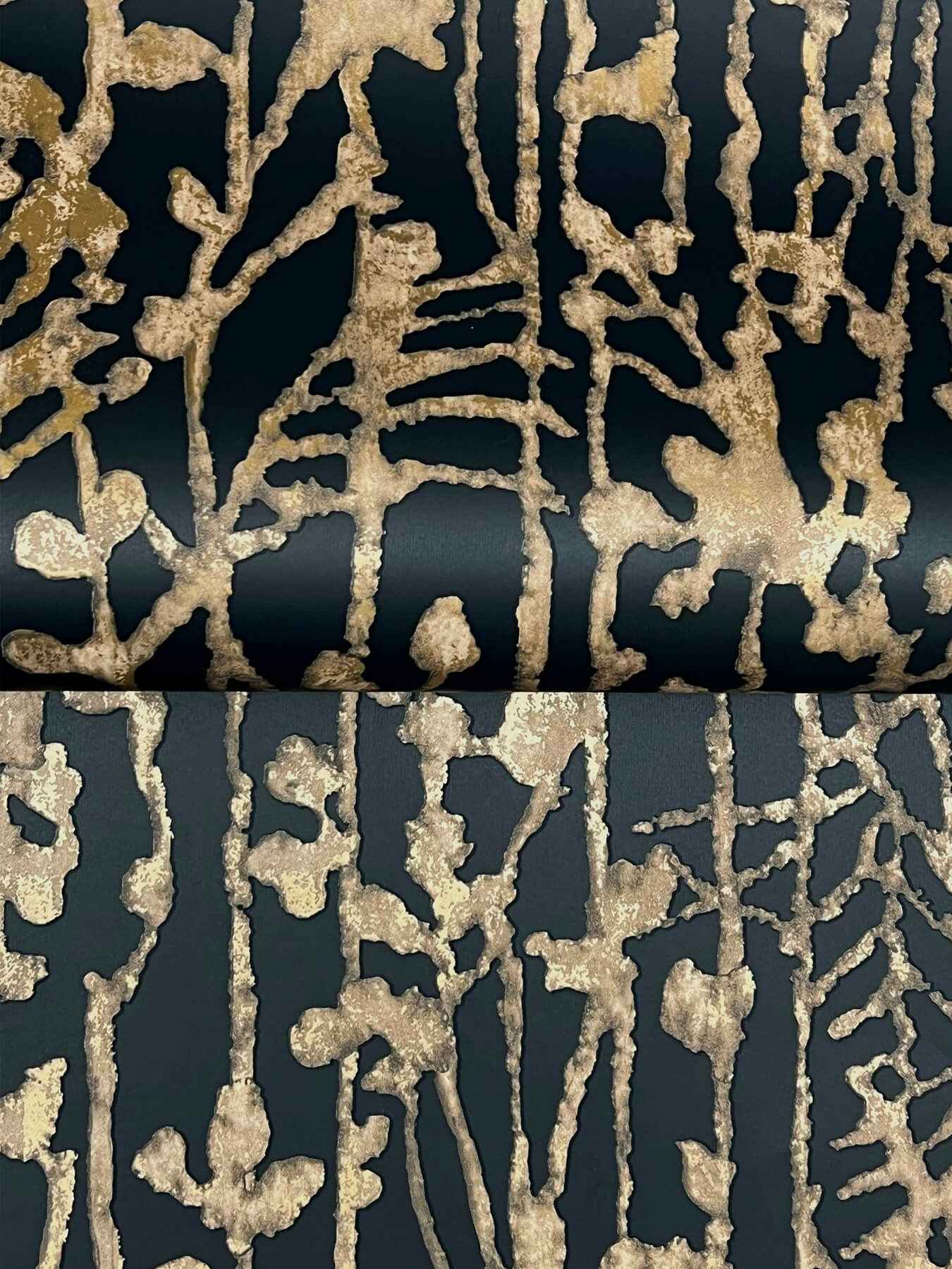 Filigree Black Abstract Wallpaper - York Wallcoverings - VR1562 - York Wallcoverings Wallpaper