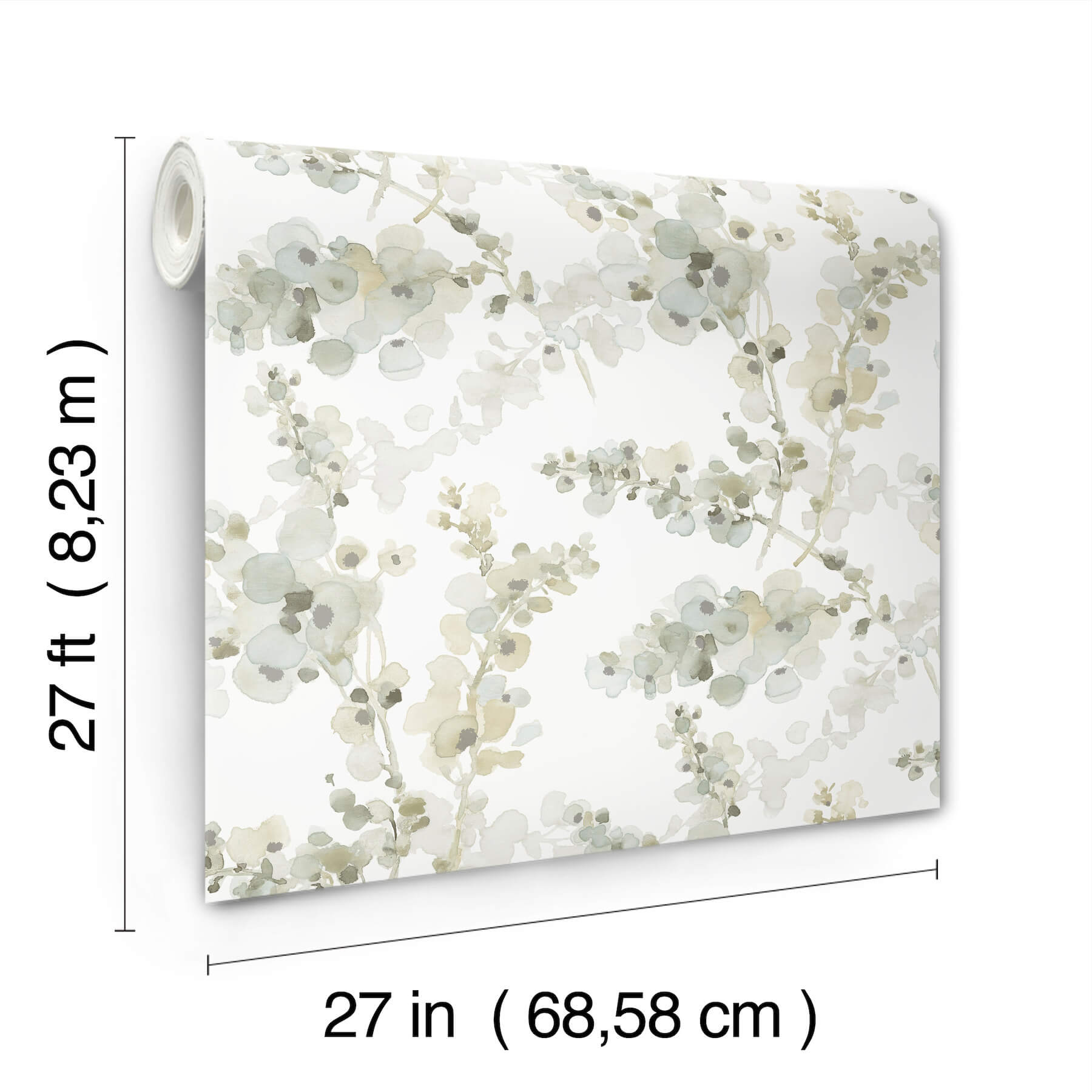 blossom-fling-mineral-green-wallpaper-york-wallcoverings-ev3972 - York Wallcoverings Wallpaper