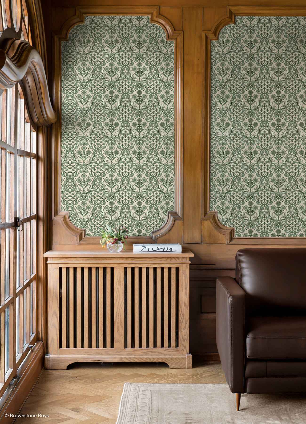 Brownstone Blooms Forest Peel and Stick - York Wallcoverings - BBS6549 - York Wallcoverings Wallpaper