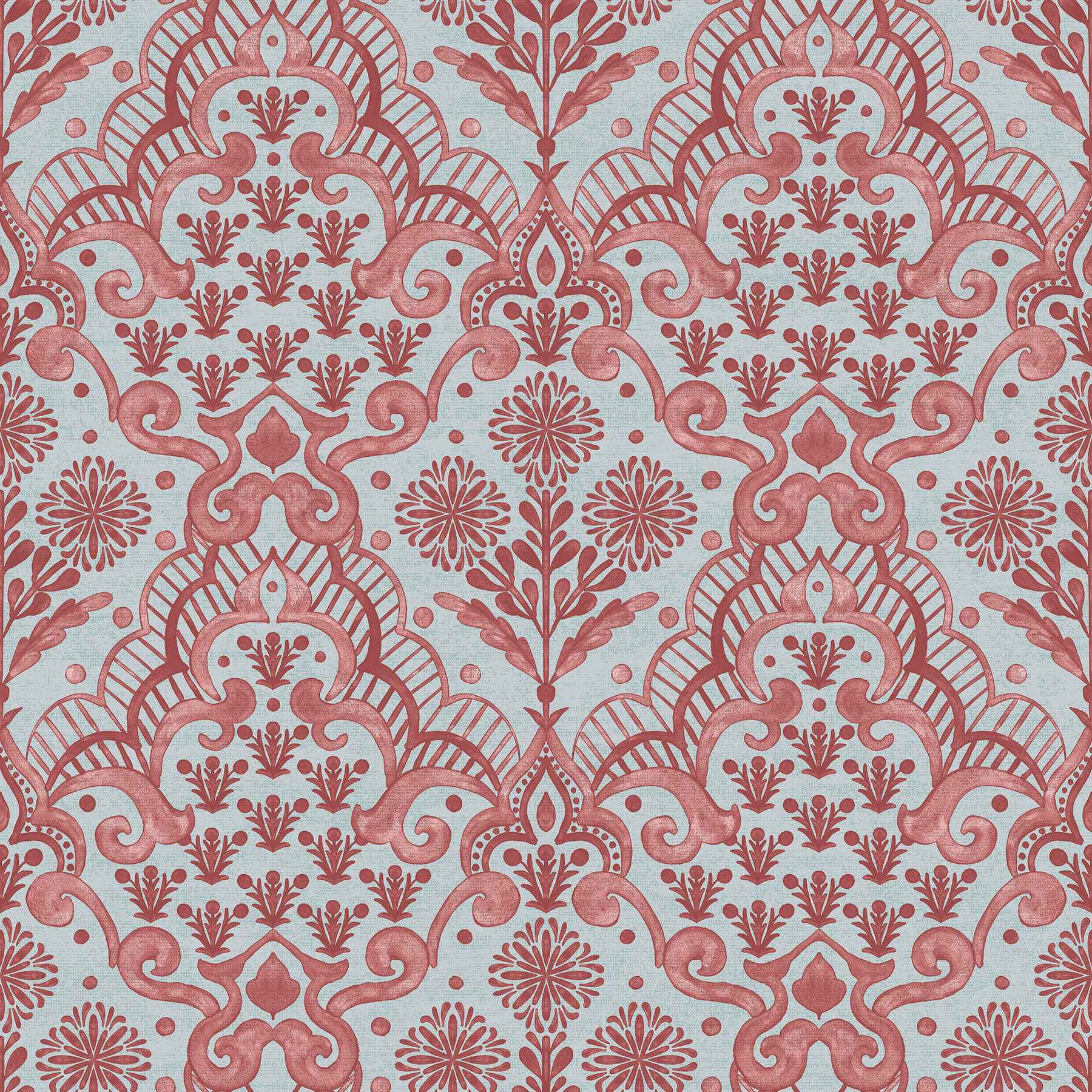Brownstone Blooms Brick and Sky Peel and Stick Wallpaper - York Wallcoverings - BBS6550