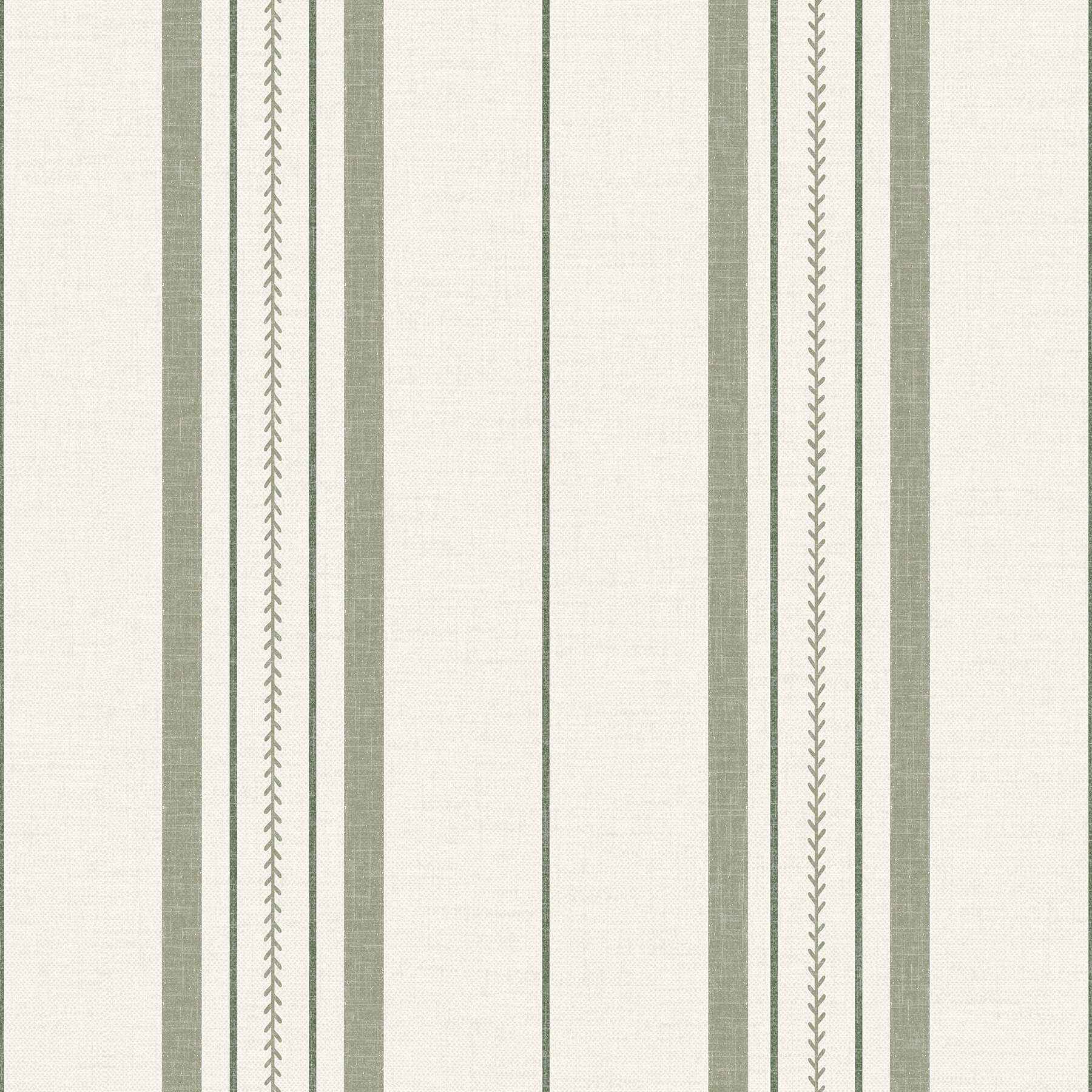 Townhouse Stripe Ivy Peel and Stick Wallpaper - York Wallcoverings - BBS6552 - York Wallcoverings Wallpaper