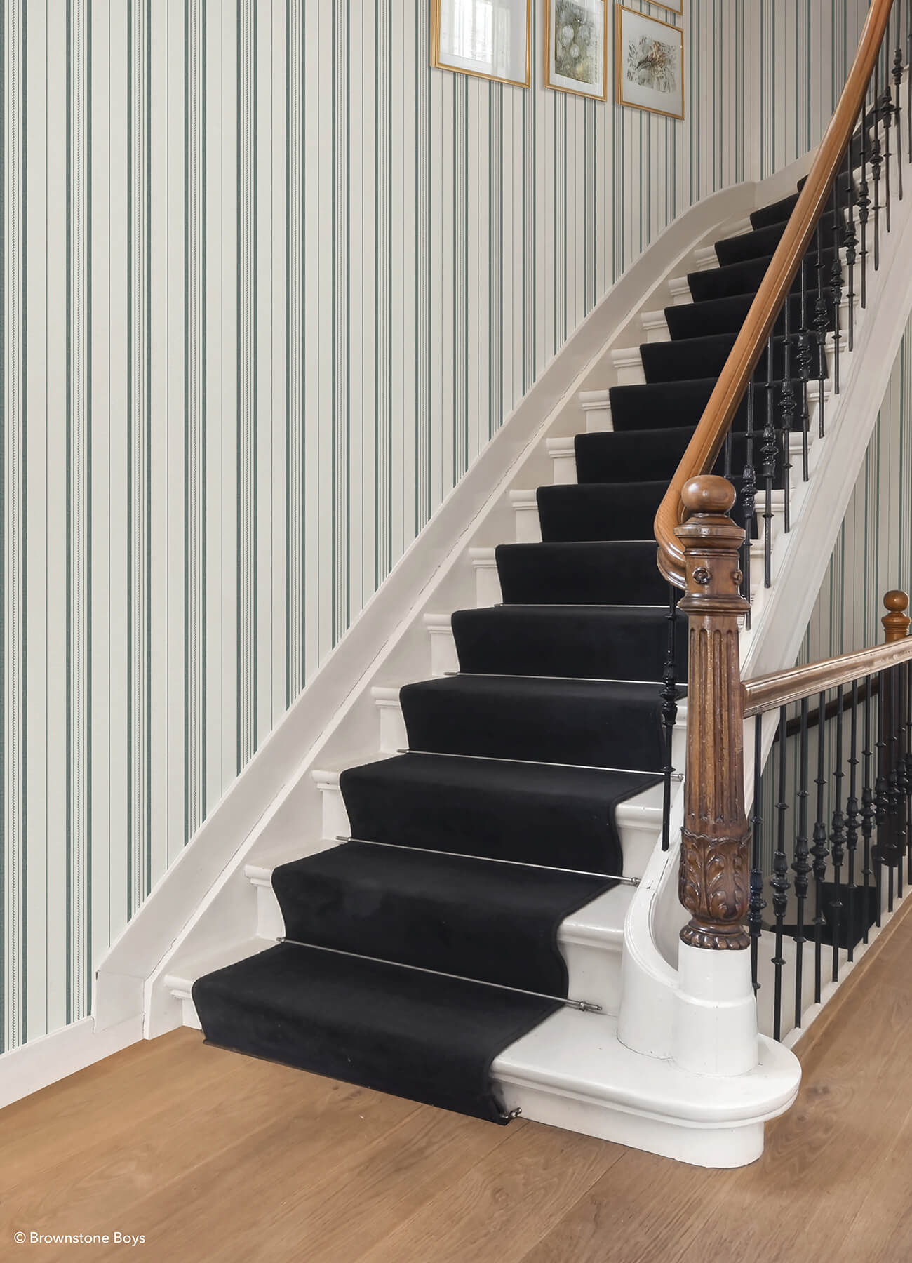 townhouse-stripe-dusk-peel-and-stick-wallpaper-york-wallcoverings-bbs6554 - York Wallcoverings Wallpaper
