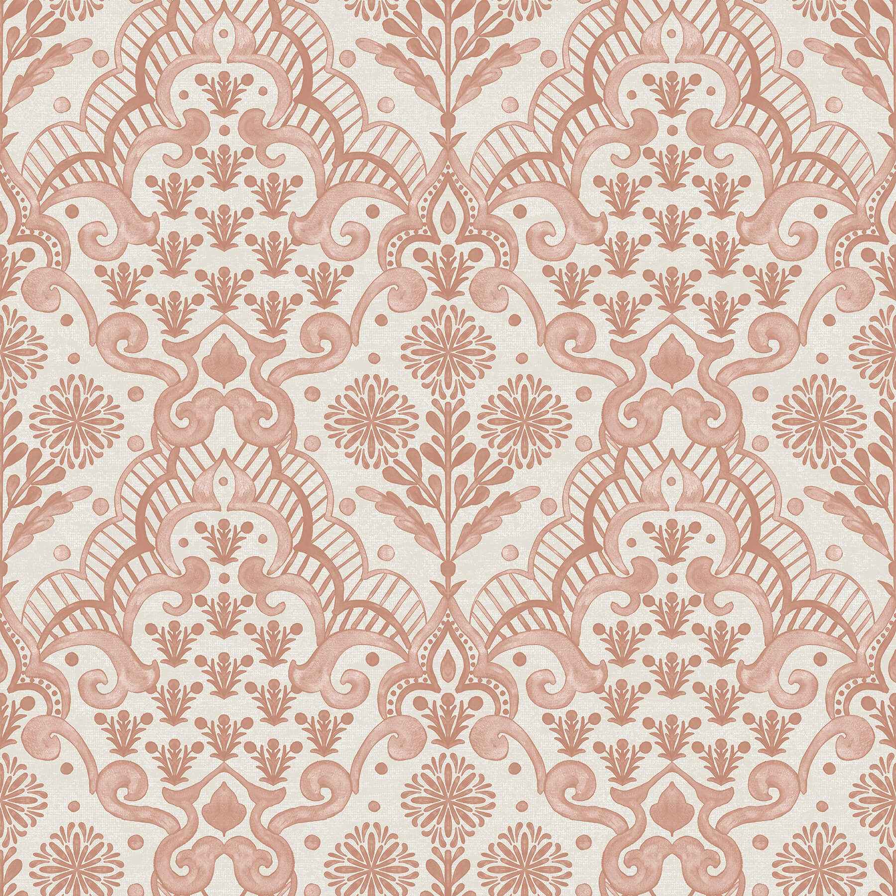 Brownstone Blooms Clay Peel and Stick Wallpaper - York Wallcoverings - BBS6555