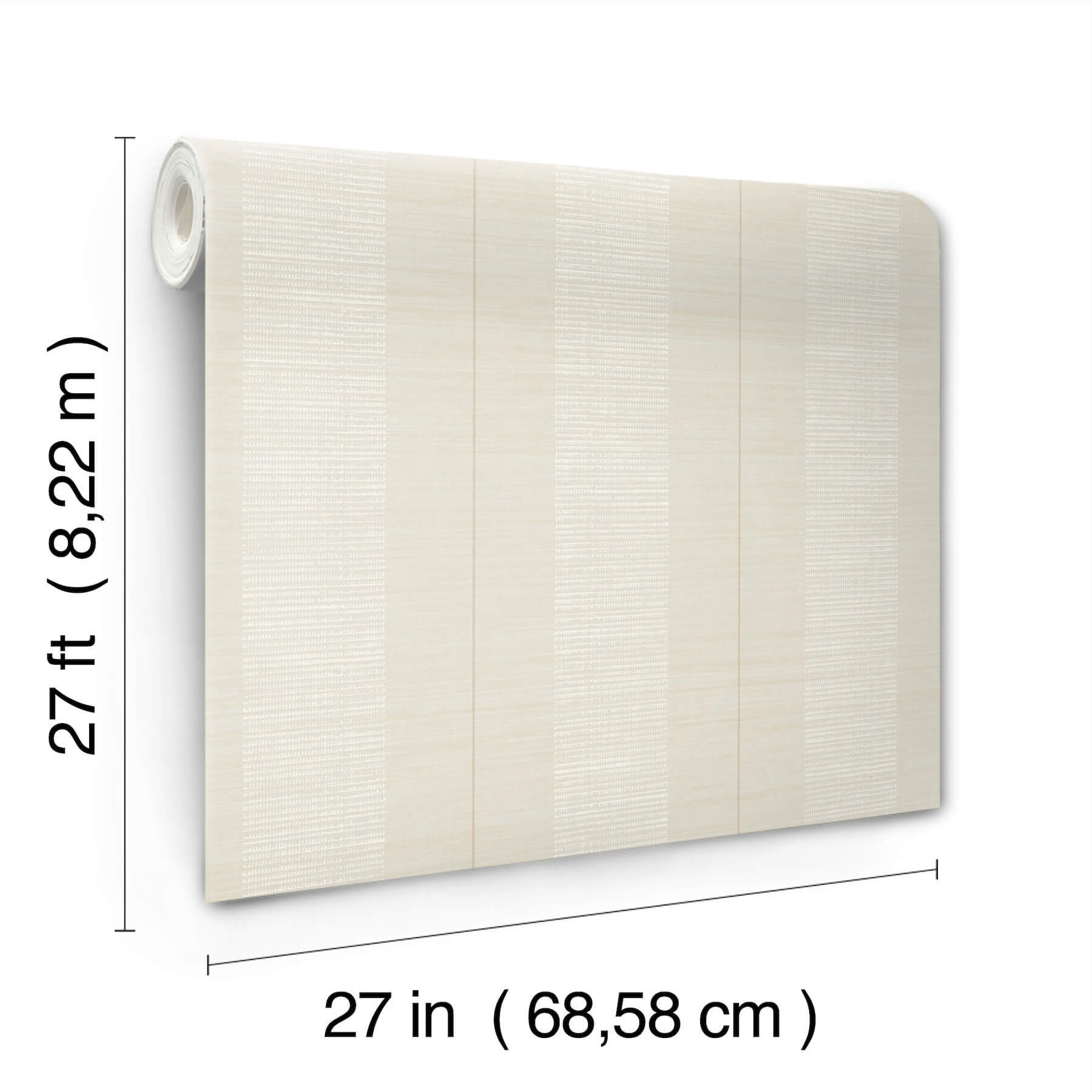 colbert-stripe-light-grey-textured-wallpaper-york-wallcoverings-ll3207 - York Wallcoverings Wallpaper