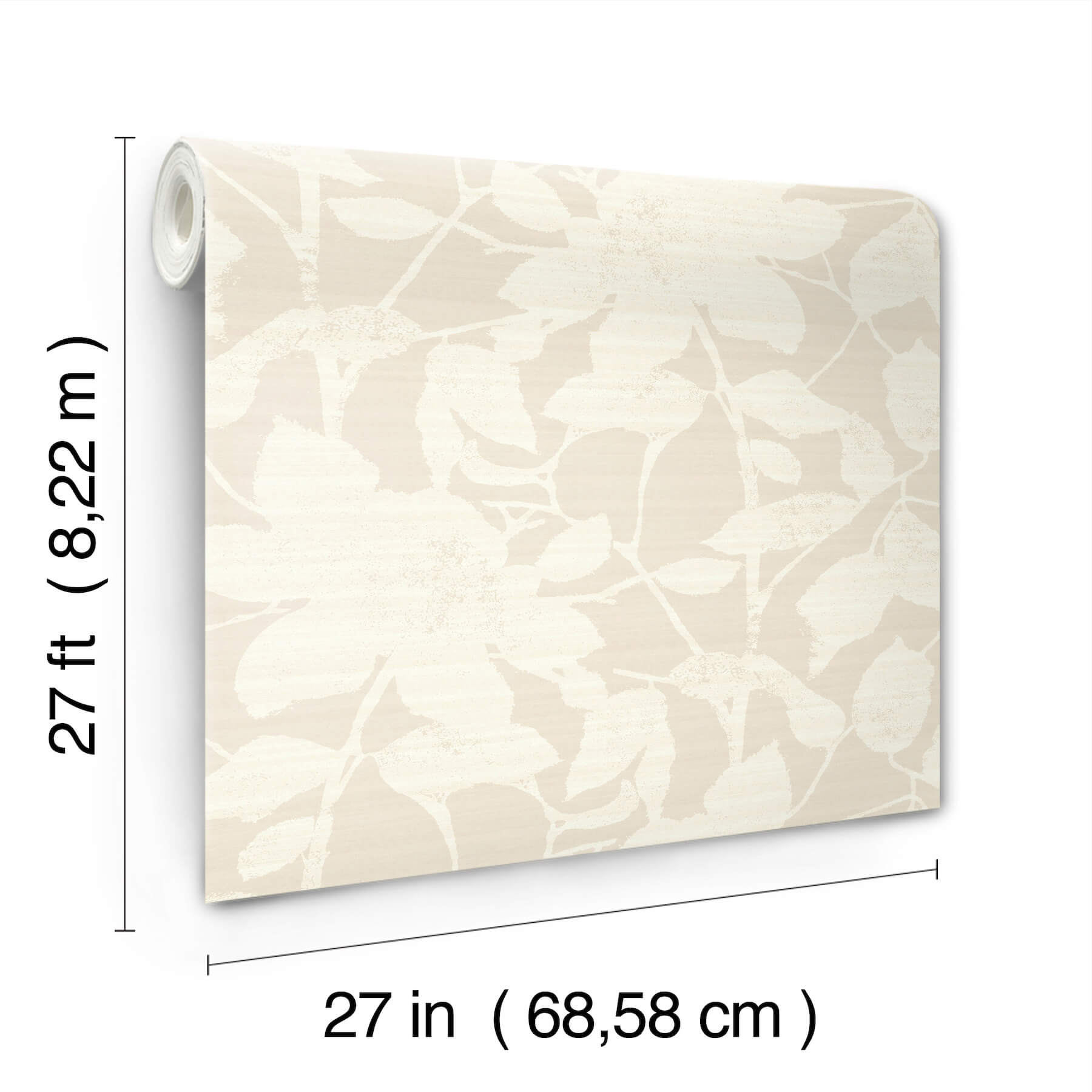 solange-neutral-botanical-wallpaper-york-wallcoverings-ll3211 - York Wallcoverings Wallpaper