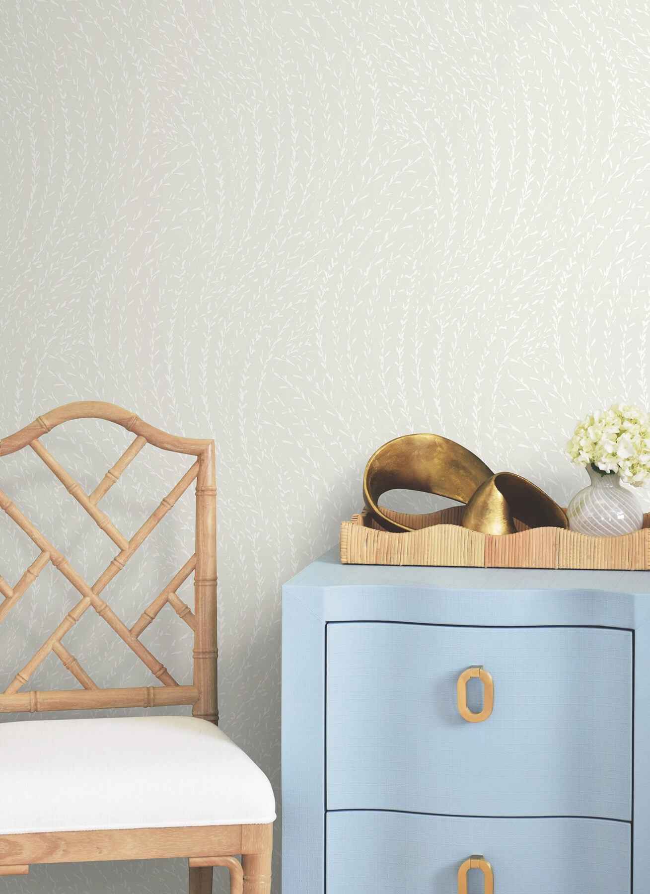 Willow Song Dove Botanical Wallpaper - York Wallcoverings - LL3222 - York Wallcoverings Wallpaper