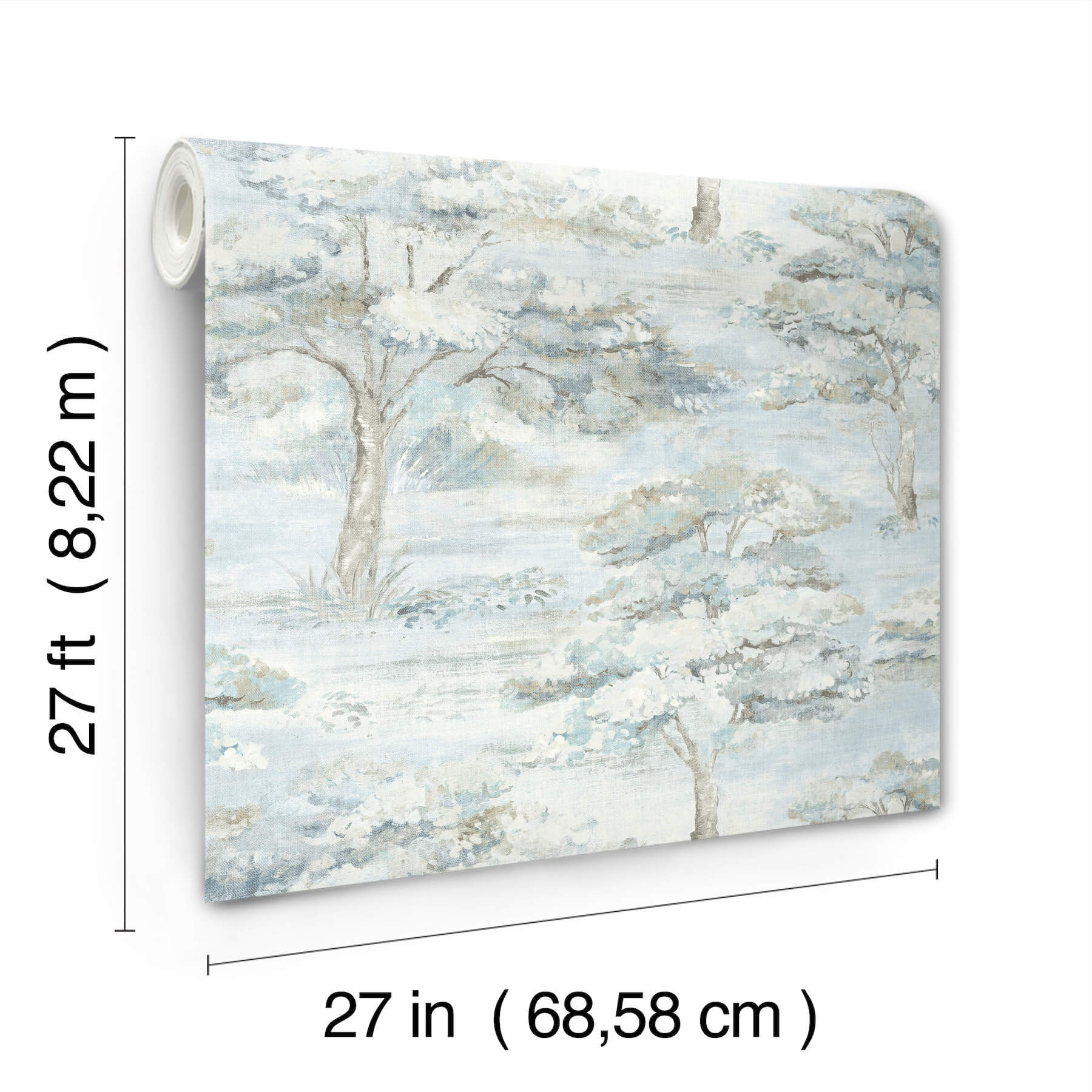 moreno-blue-woodland-wallpaper-york-wallcoverings-ll3226 - York Wallcoverings Wallpaper