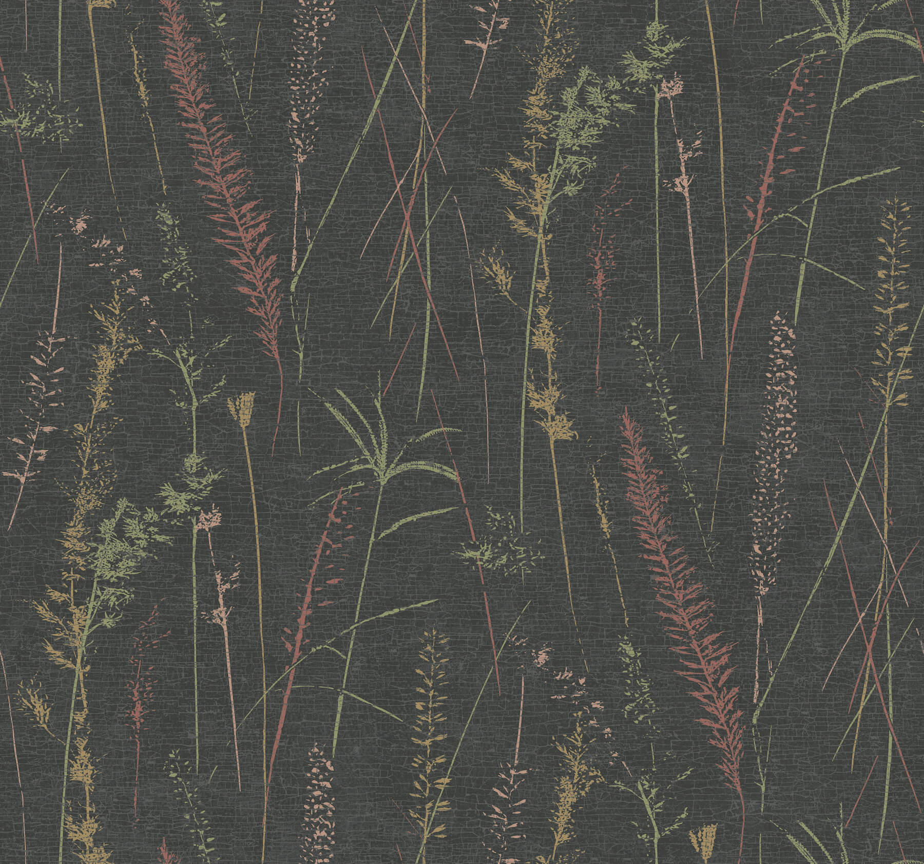 meadow-splendor-black-botanical-wallpaper-york-wallcoverings-ll3241 - York Wallcoverings Wallpaper