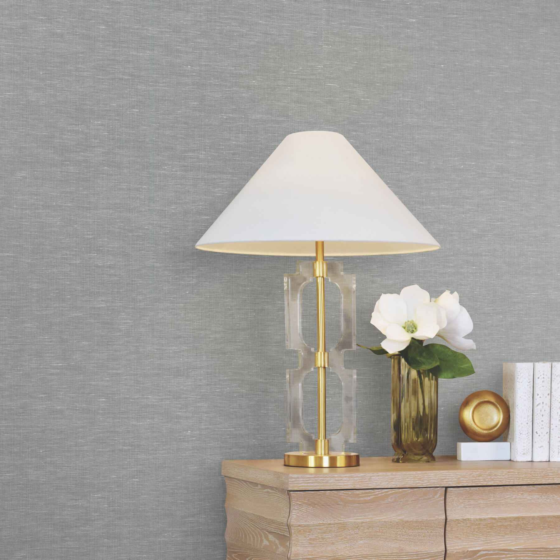 Hempfield Weave Sea Green Loomed Wallpaper - York Wallcoverings - LL4352