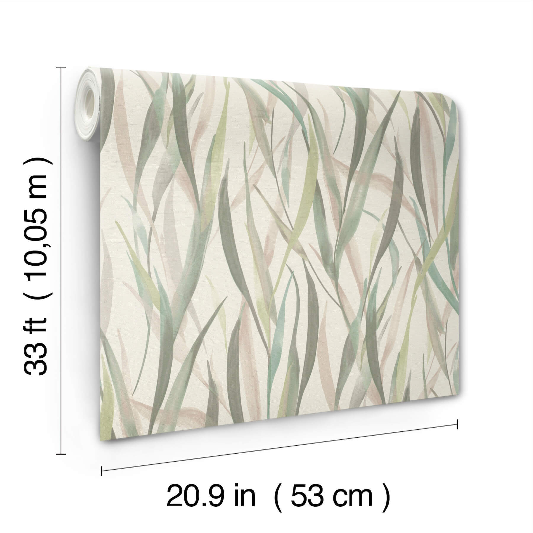 willoughby-green-fronds-wallpaper-york-wallcoverings-4202-330212 - York Wallcoverings Papel pintado