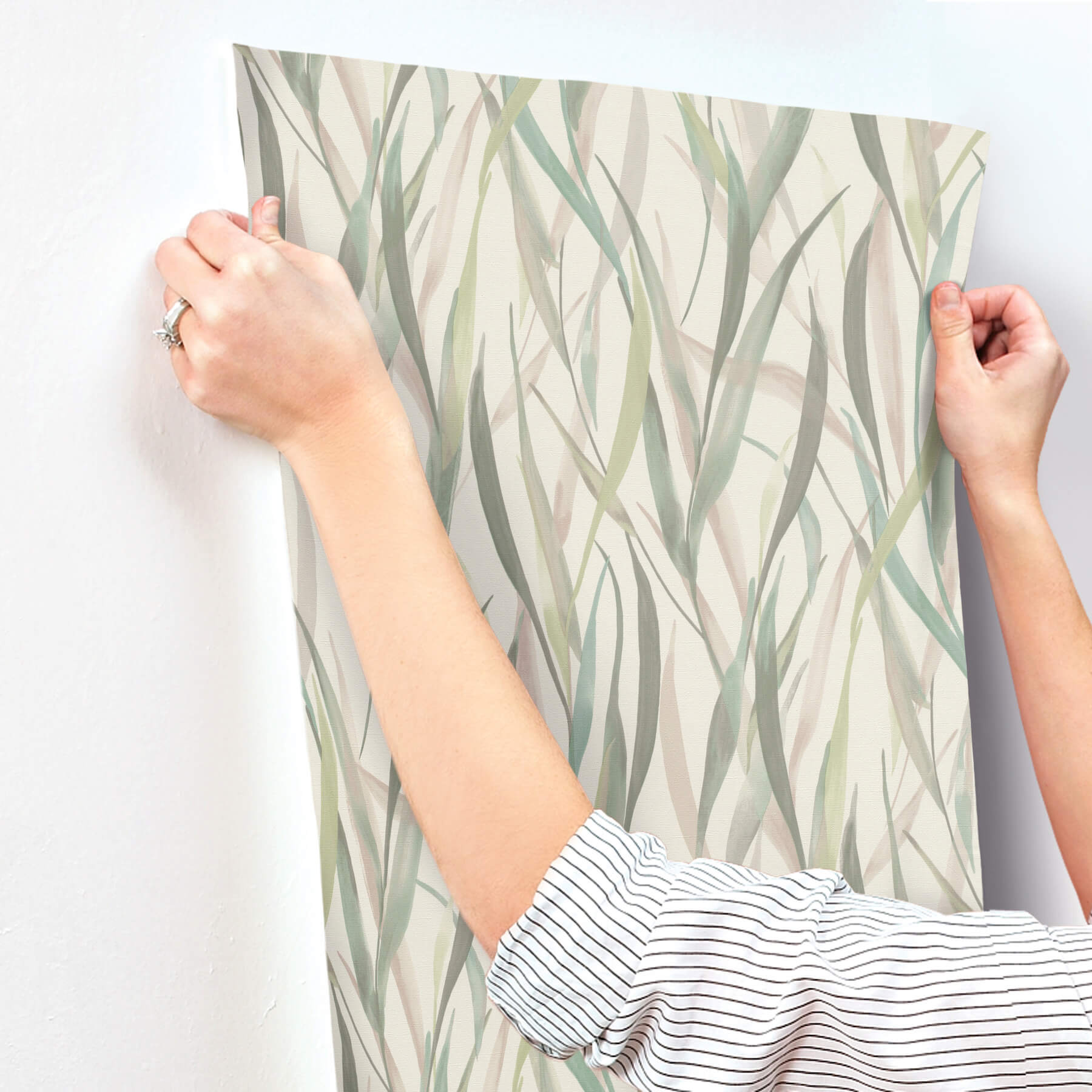 willoughby-green-fronds-wallpaper-york-wallcoverings-4202-330212 - York Wallcoverings Papel pintado