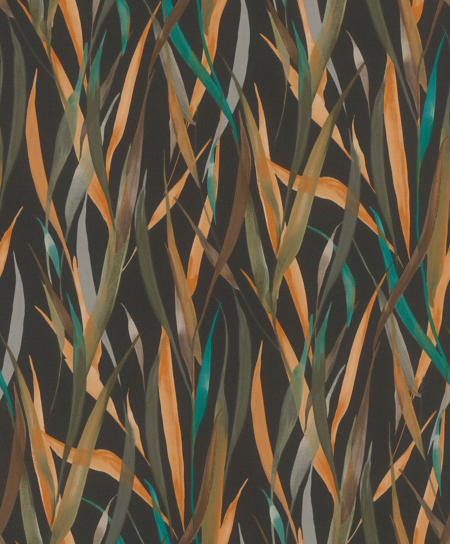 willoughby-black-fronds-wallpaper-york-wallcoverings-4202-330250 - York Wallcoverings Wallpaper