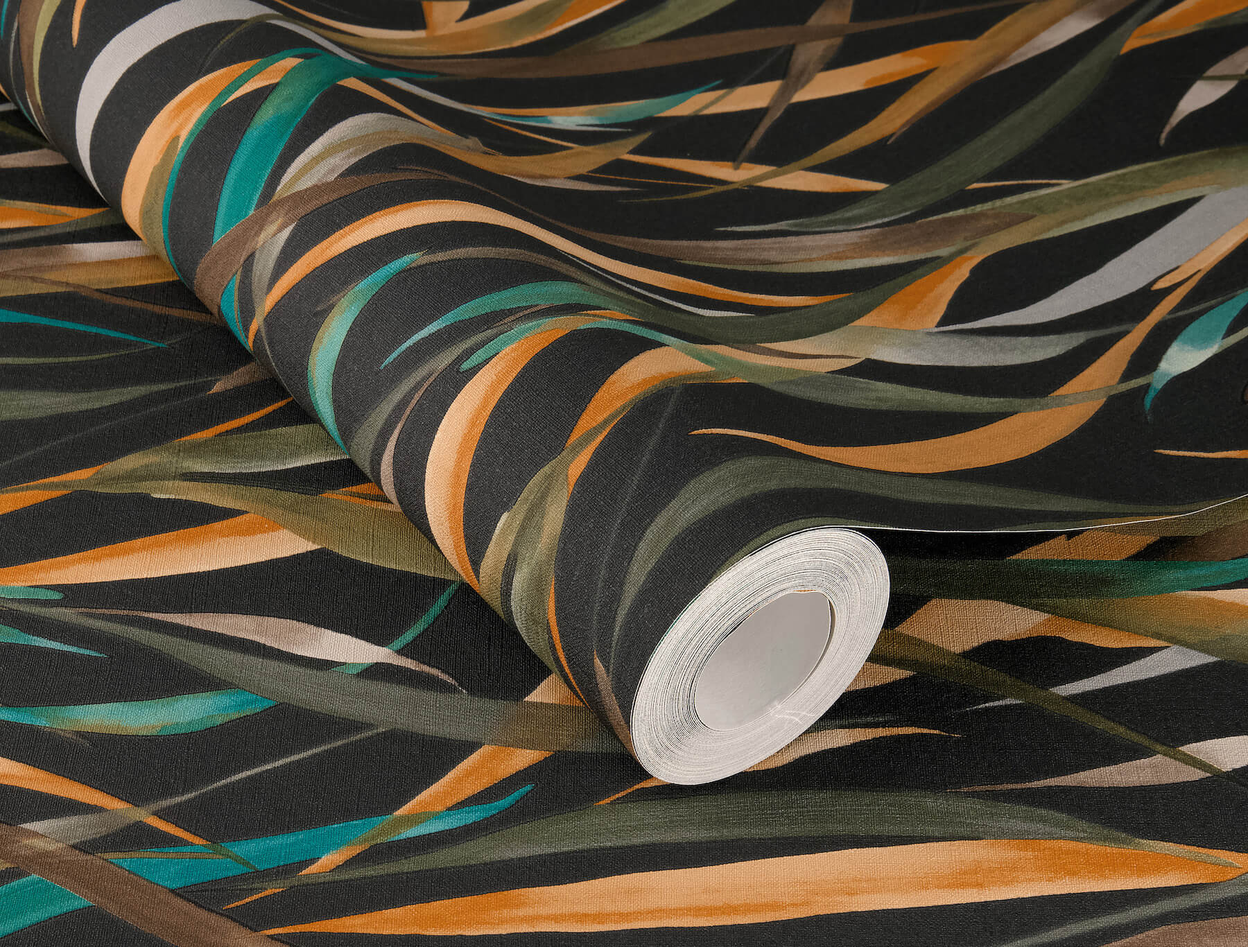willoughby-black-fronds-wallpaper-york-wallcoverings-4202-330250 - York Wallcoverings Papel pintado