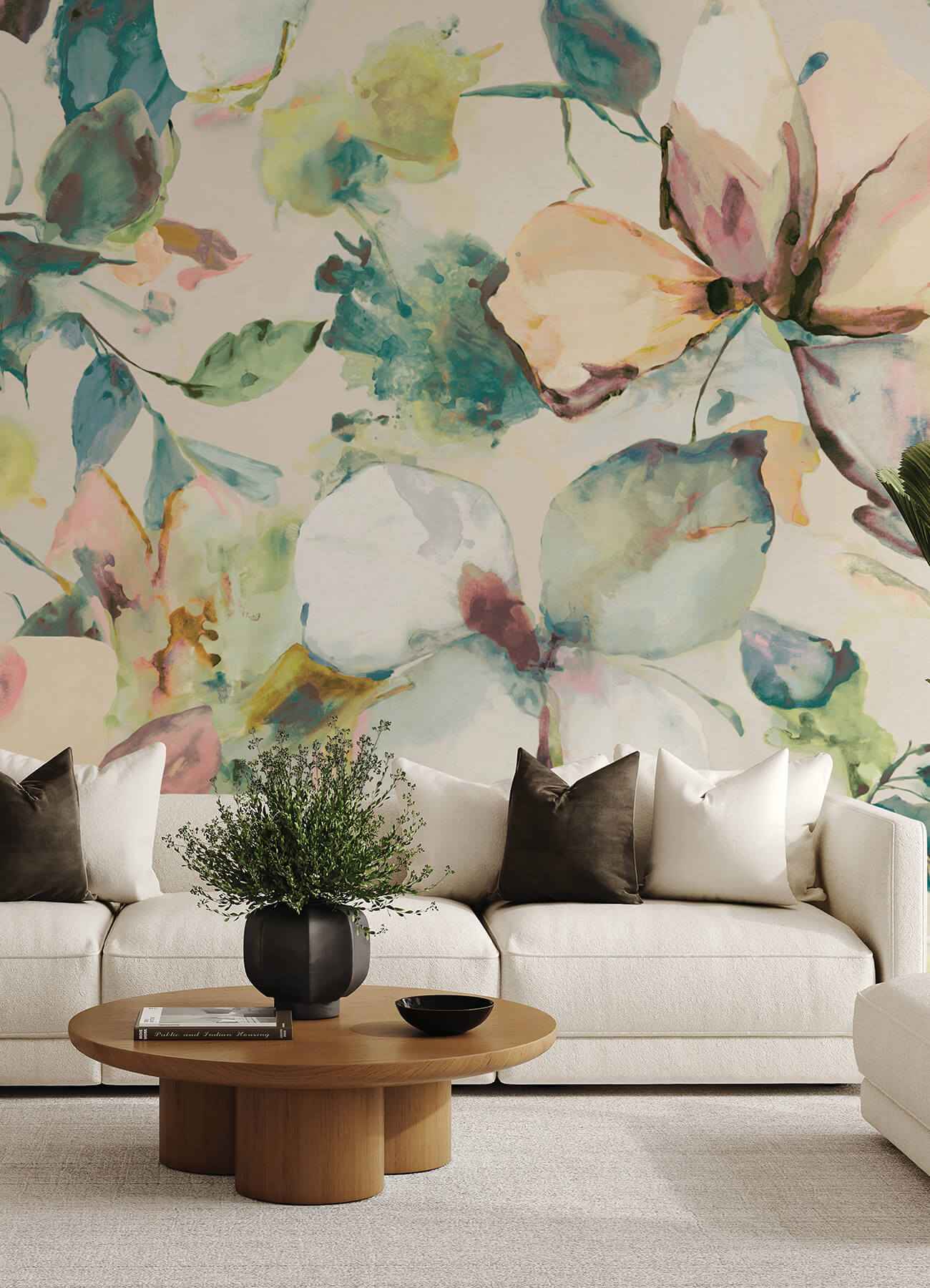 Florian Teal Wall Mural - York Wallcoverings - 4202-367553M - York Wallcoverings Wallpaper
