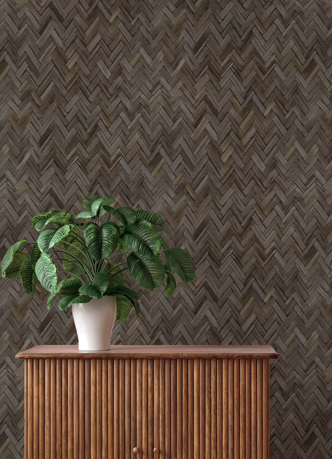 ellery-charcoal-herringbone-wallpaper-york-wallcoverings-4202-410358 - York Wallcoverings Papel pintado