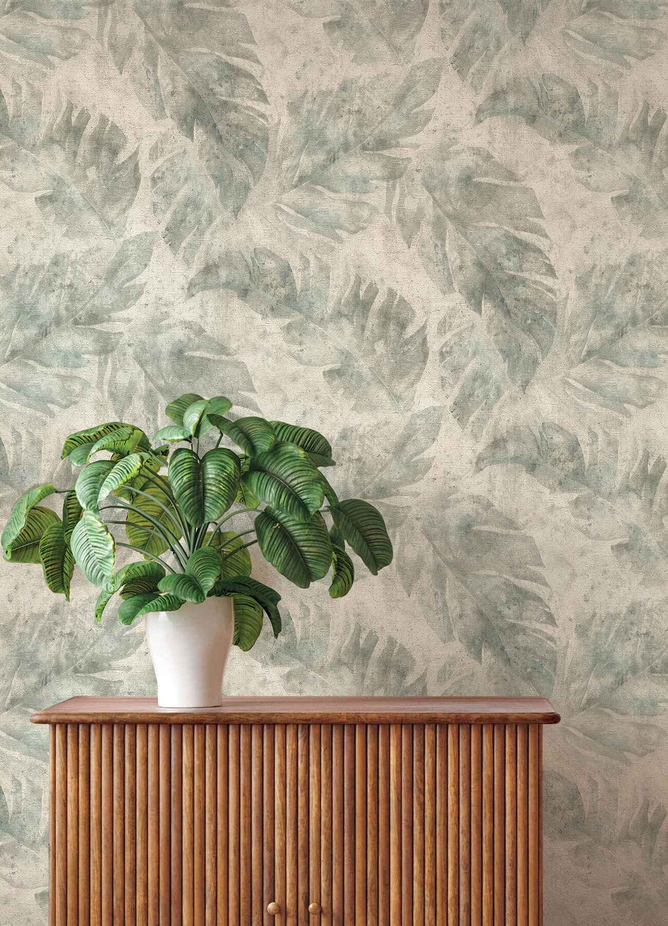 Sanne Grey Palm Wallpaper - York Wallcoverings - 4202-416138 - York Wallcoverings Wallpaper