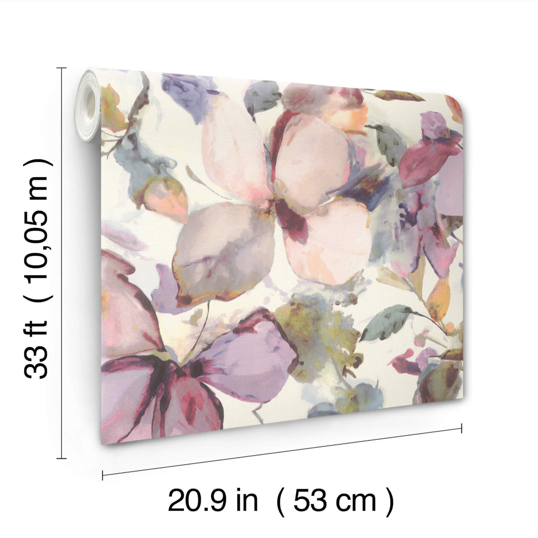 liliana-plum-floral-wallpaper-york-wallcoverings-4202-481228 - York Wallcoverings Wallpaper