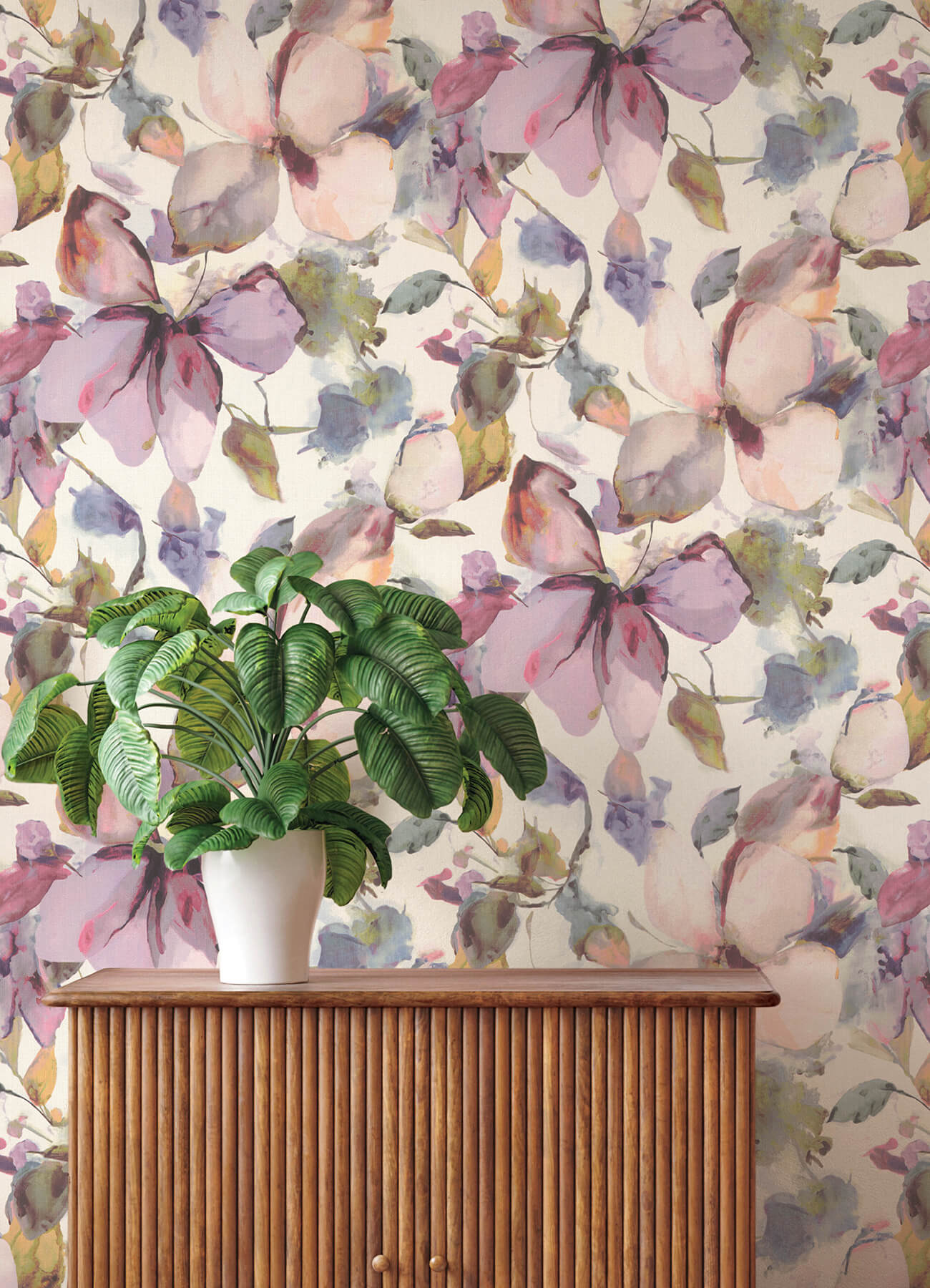liliana-plum-floral-wallpaper-york-wallcoverings-4202-481228 - York Wallcoverings Papel pintado