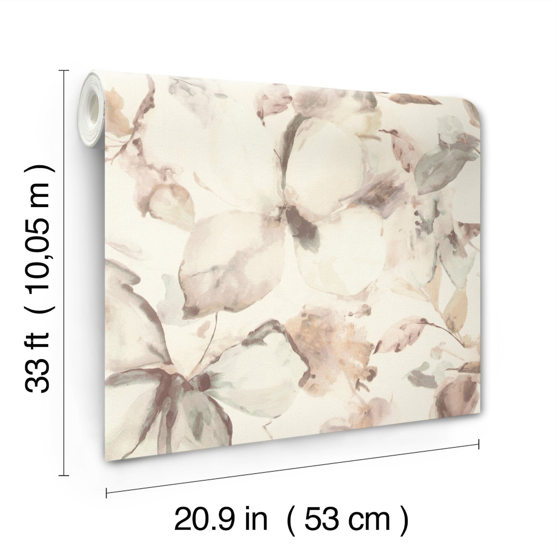 liliana-neutral-floral-wallpaper-york-wallcoverings-4202-481235 - York Wallcoverings Papel pintado