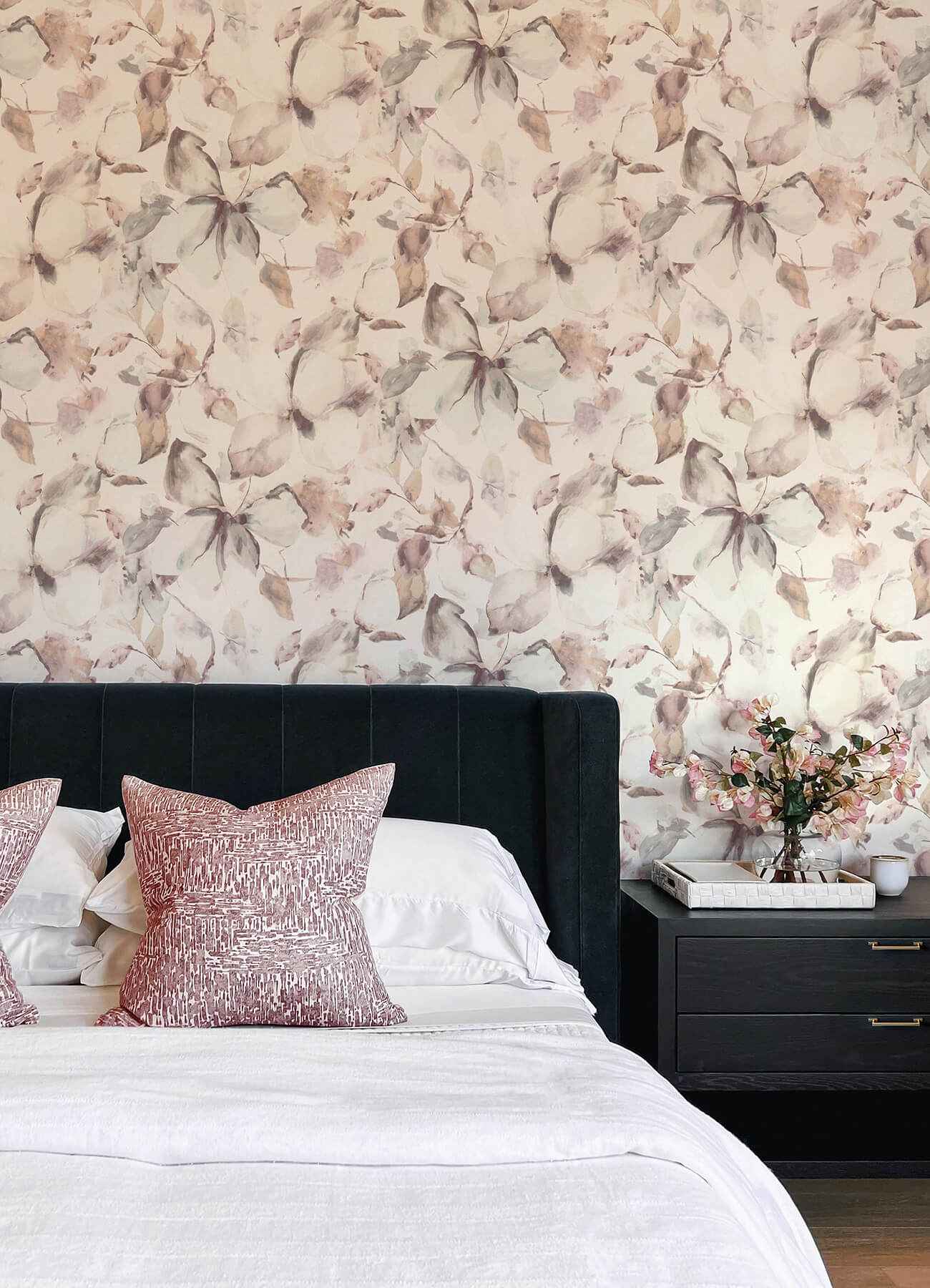 Liliana Neutral Floral Wallpaper - York Wallcoverings - 4202-481235