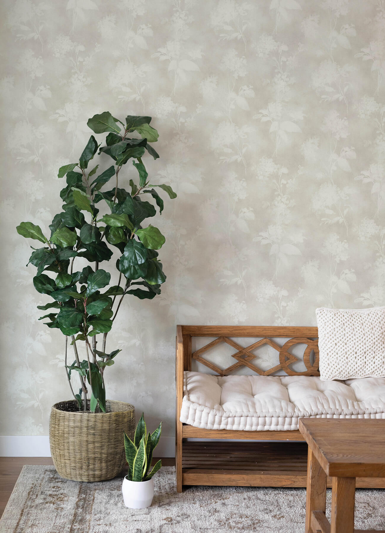 izara-light-grey-botanical-wallpaper-york-wallcoverings-4202-481457 - York Wallcoverings Papel pintado