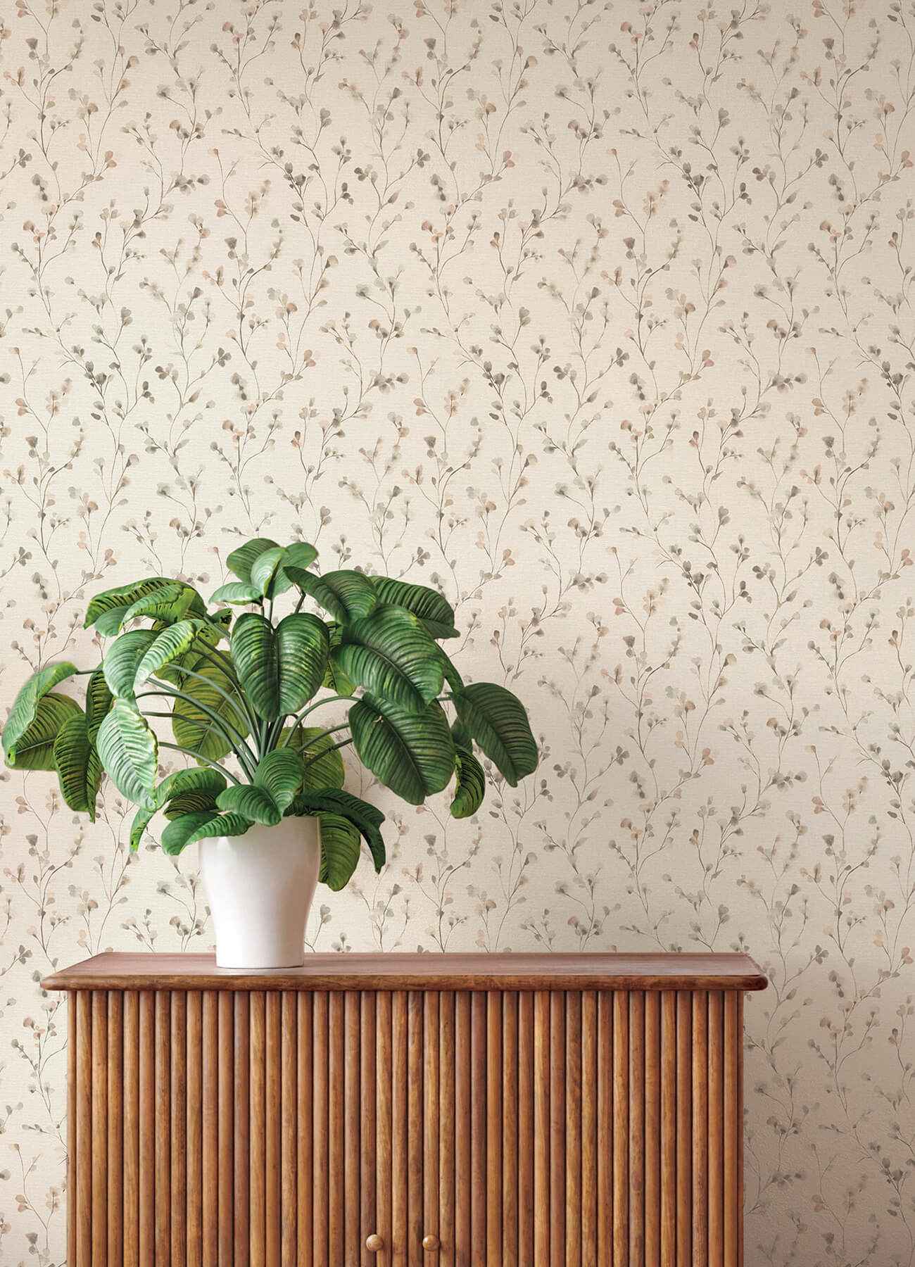 Romy Neutral Springtime Trail Wallpaper - York Wallcoverings - 4202-486131 - York Wallcoverings Wallpaper