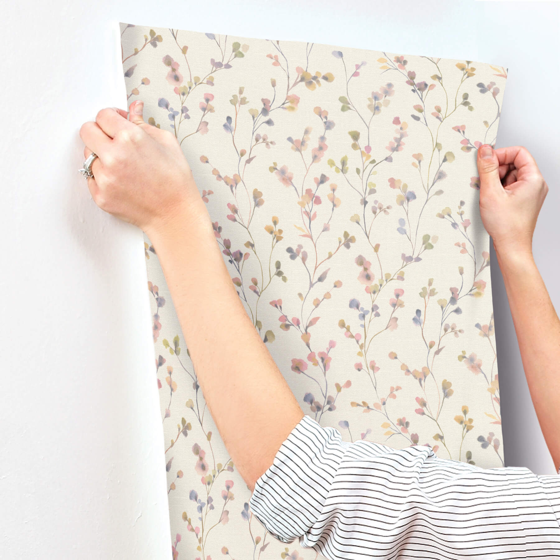 romy-pink-springtime-trail-wallpaper-york-wallcoverings-4202-486155 - York Wallcoverings Papel pintado