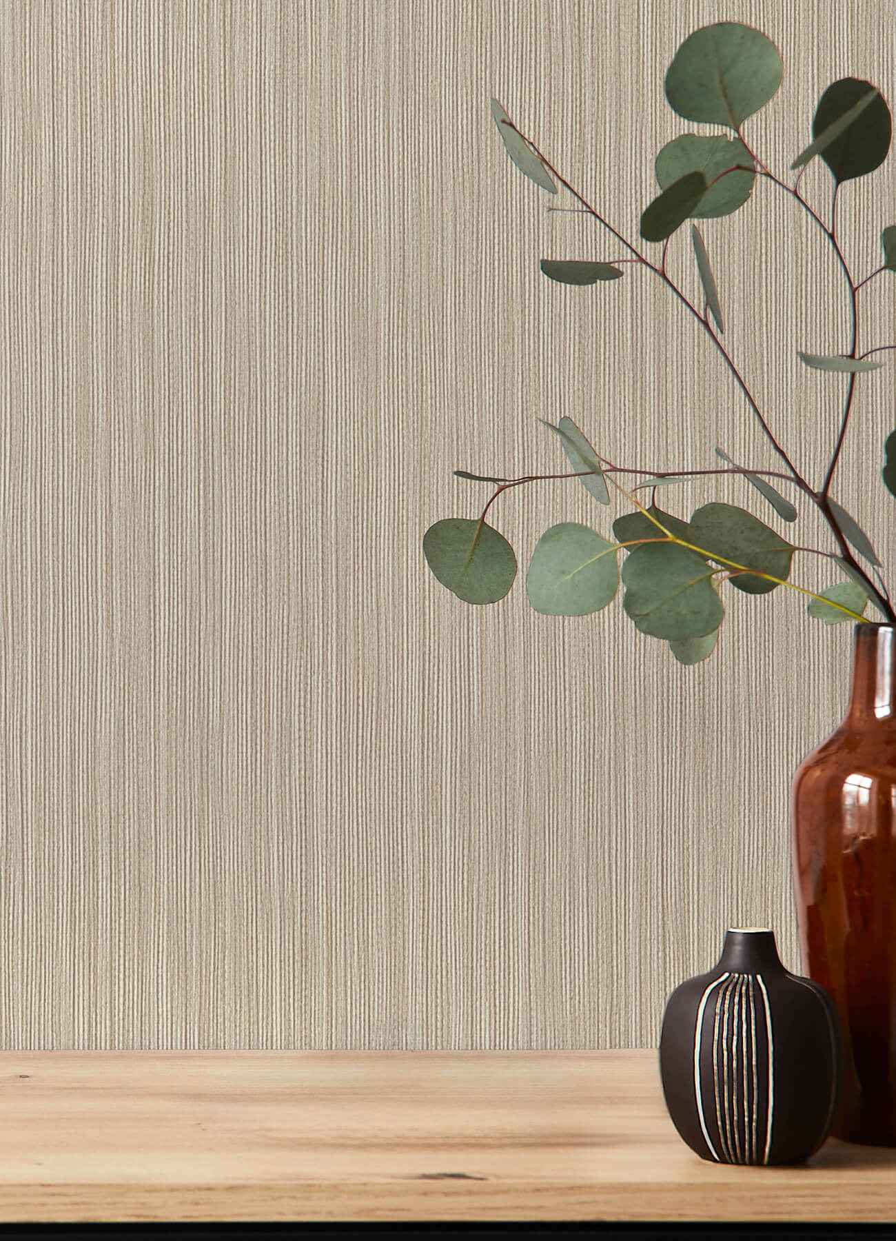 Ewan Beige Textured Stripe Wallpaper - York Wallcoverings - 4202-537635 - York Wallcoverings Wallpaper