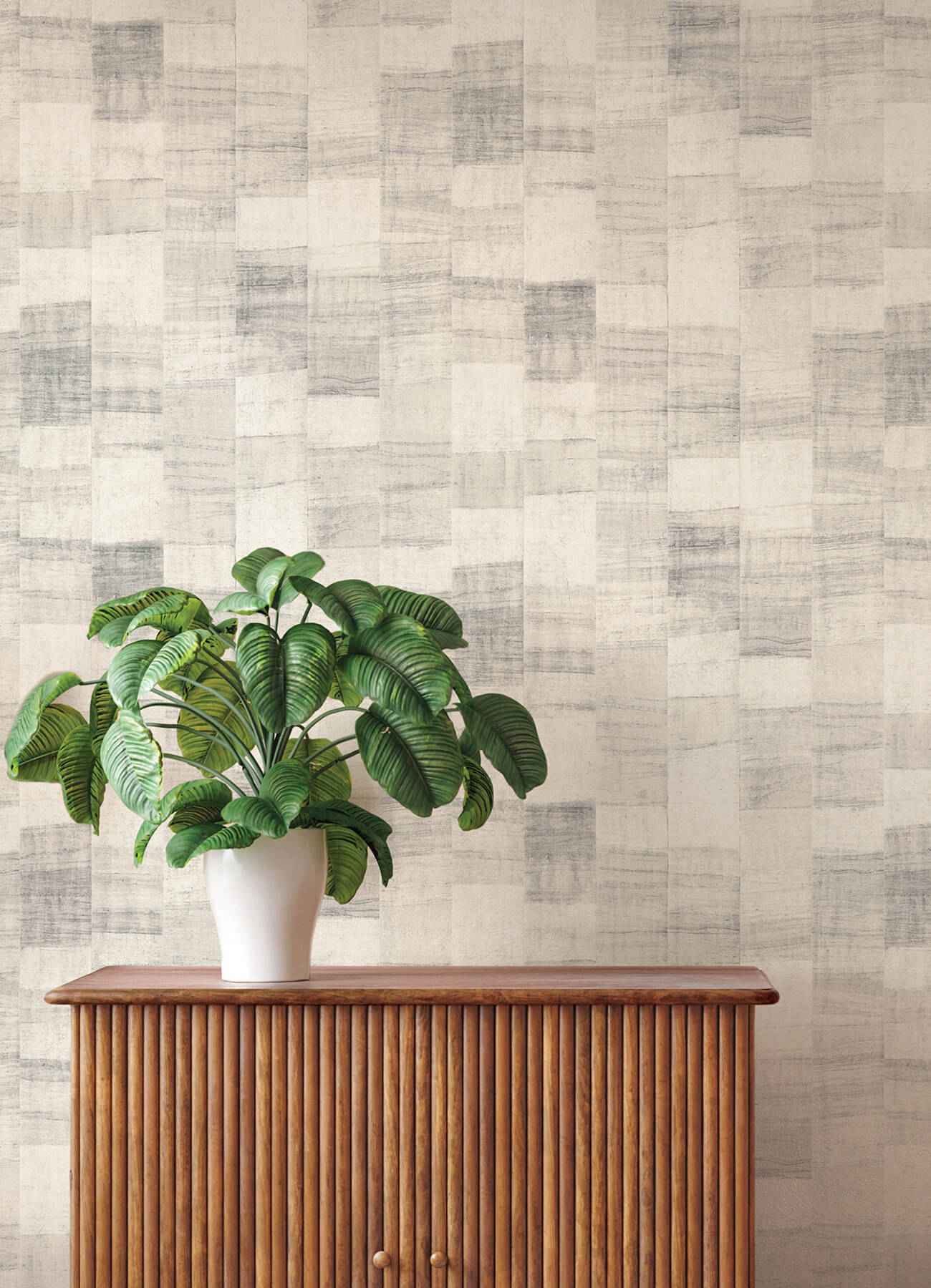 Ivo Grey Block Stripe Wallpaper - York Wallcoverings - 4202-570946 - York Wallcoverings Wallpaper