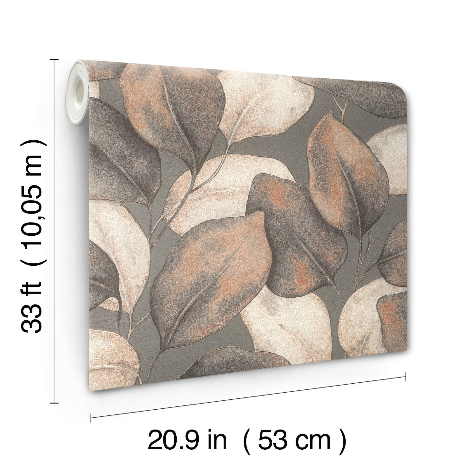 evanthe-charcoal-vine-wallpaper-york-wallcoverings-4202-659887 - York Wallcoverings Papel pintado