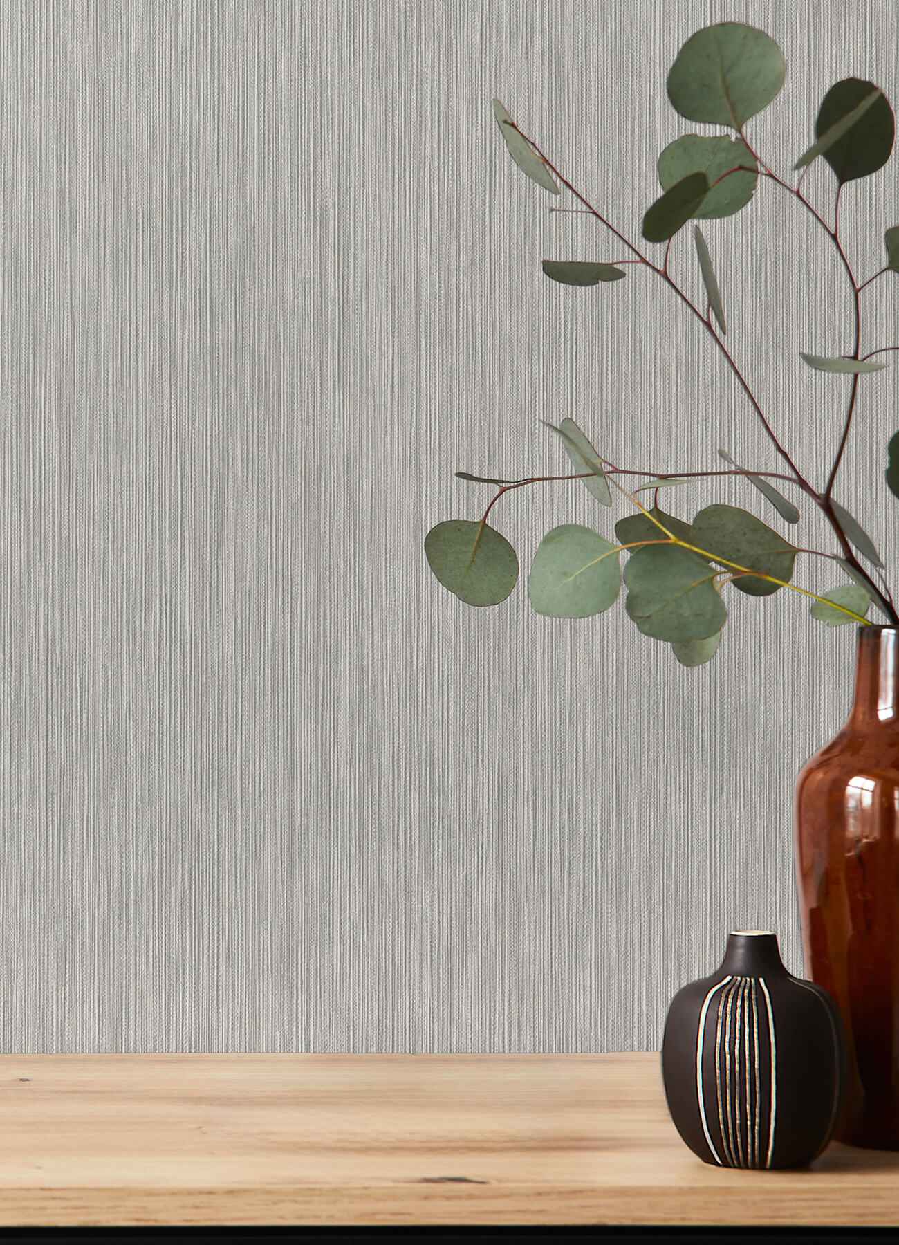 Oren Grey Shimmering Striations Wallpaper - York Wallcoverings - 4202-844368 - York Wallcoverings Wallpaper