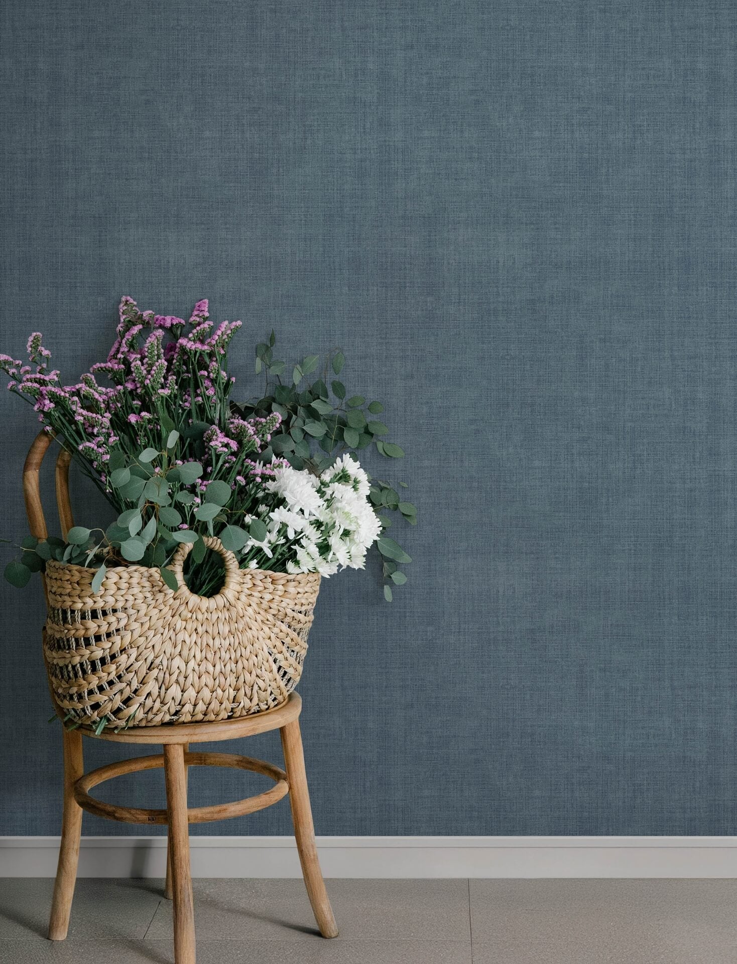 midolin-blue-texture-wallpaper-york-wallcoverings-4201-16043 - York Wallcoverings Papel pintado