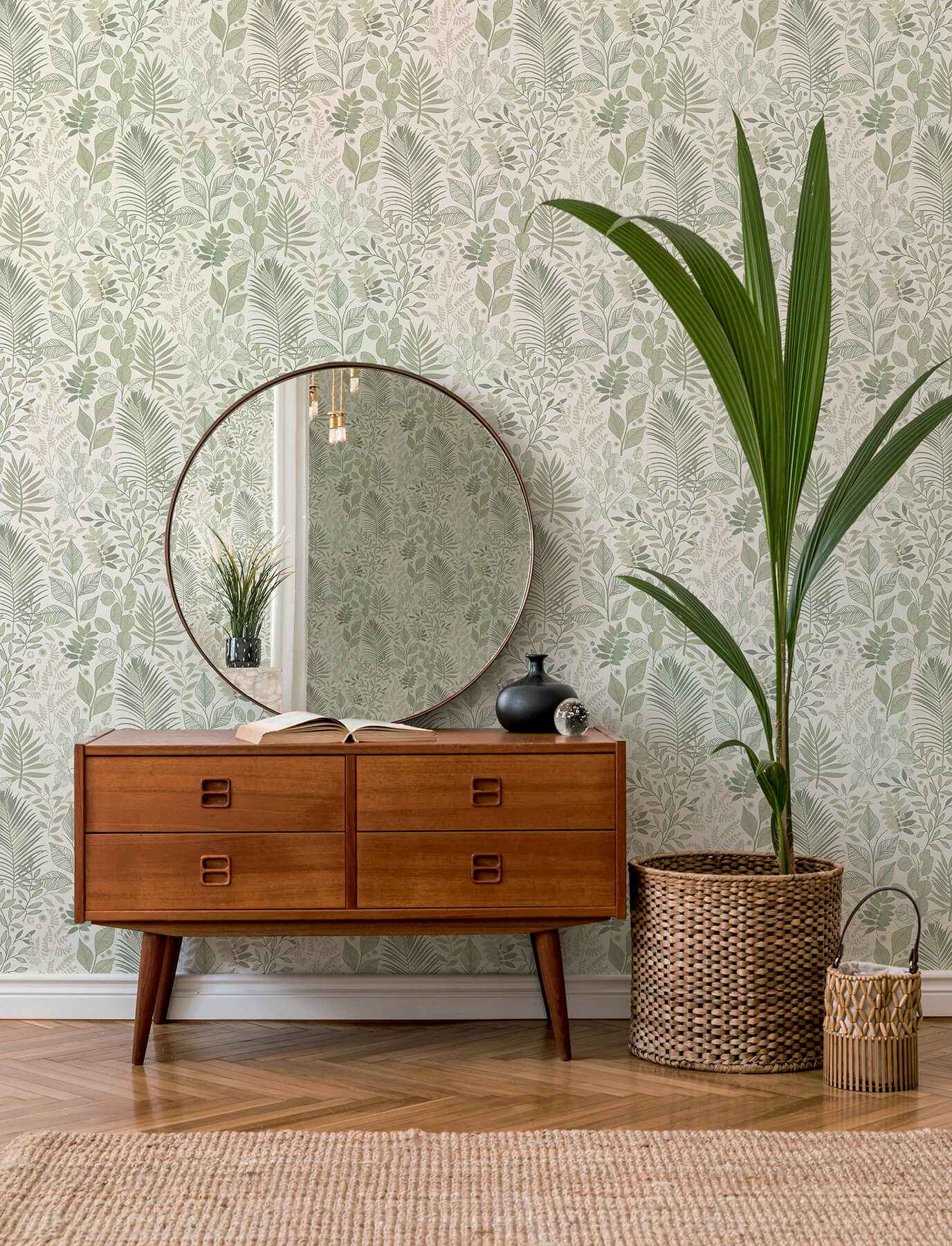 Ängslycka Green Forest Botanicals Wallpaper - York Wallcoverings - 4201-20102 - York Wallcoverings Wallpaper